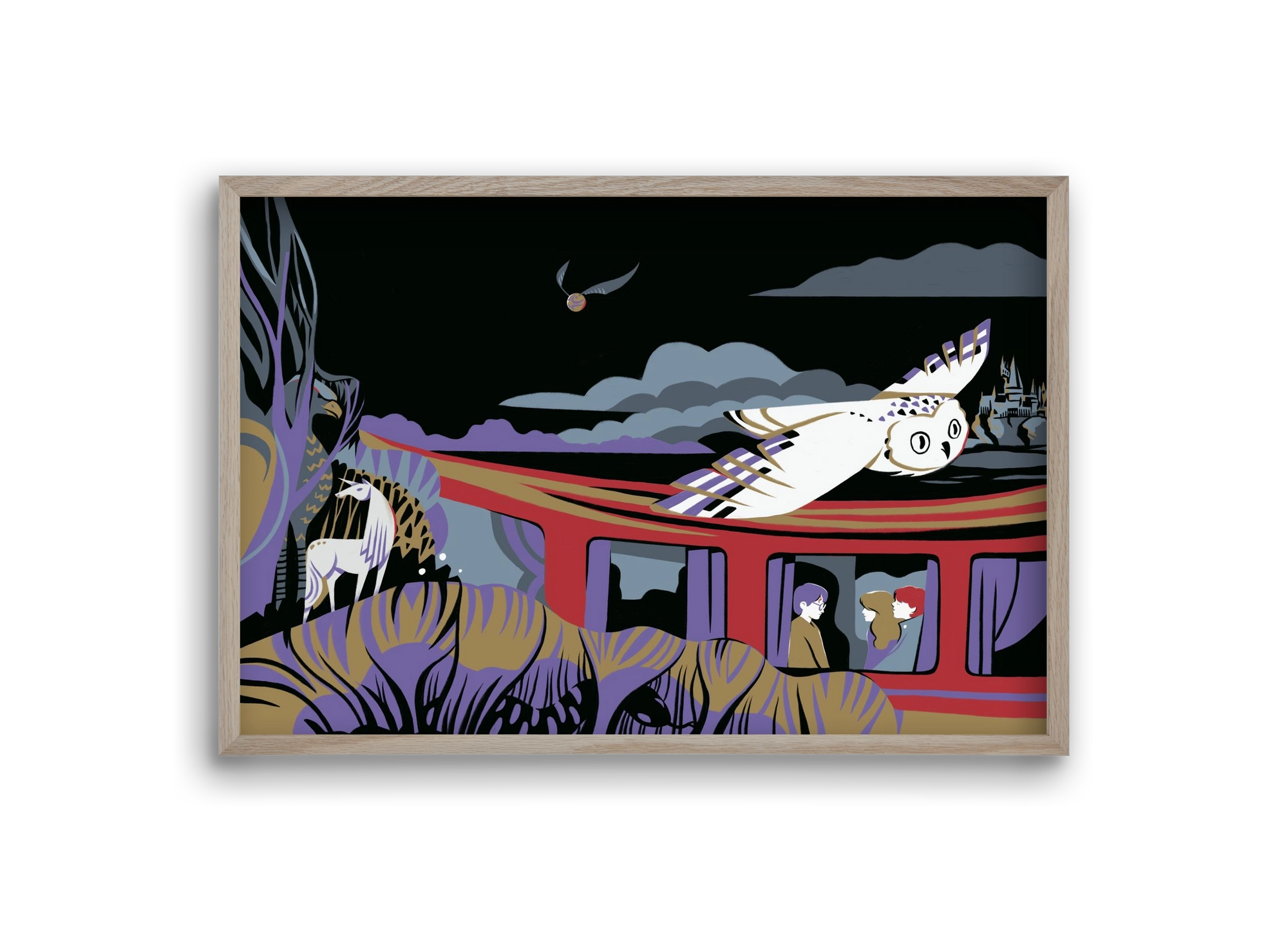 Harry Potter 1, 30x20 cm (30x20 cm), Tölgy keret