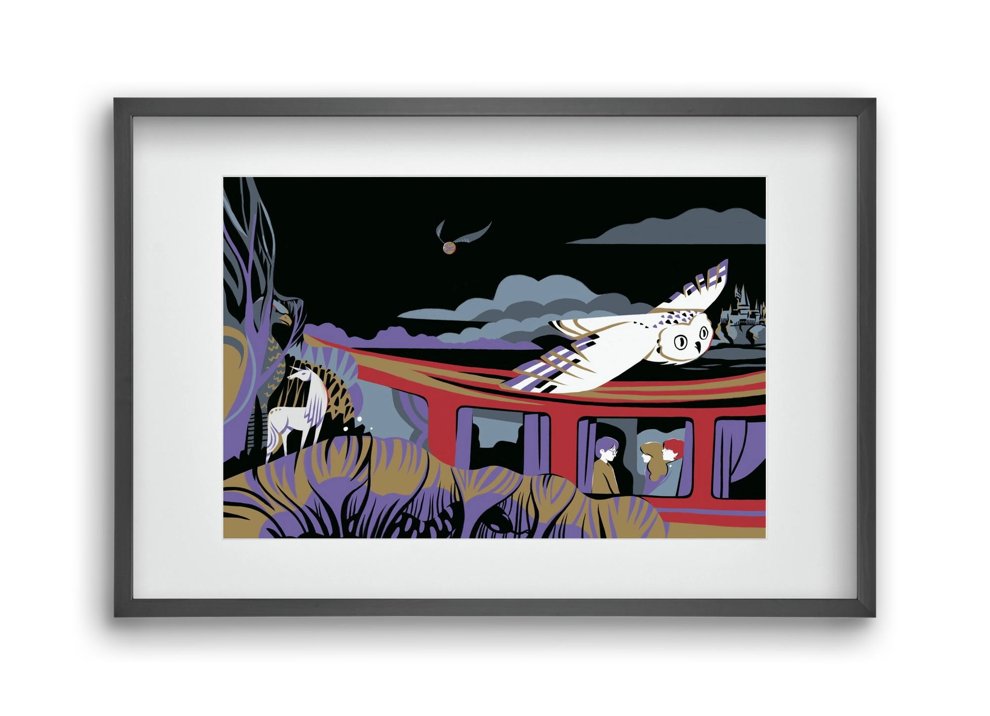 Harry Potter 1, 45x30 cm (30x20 cm), Fekete keret, paszpartuval