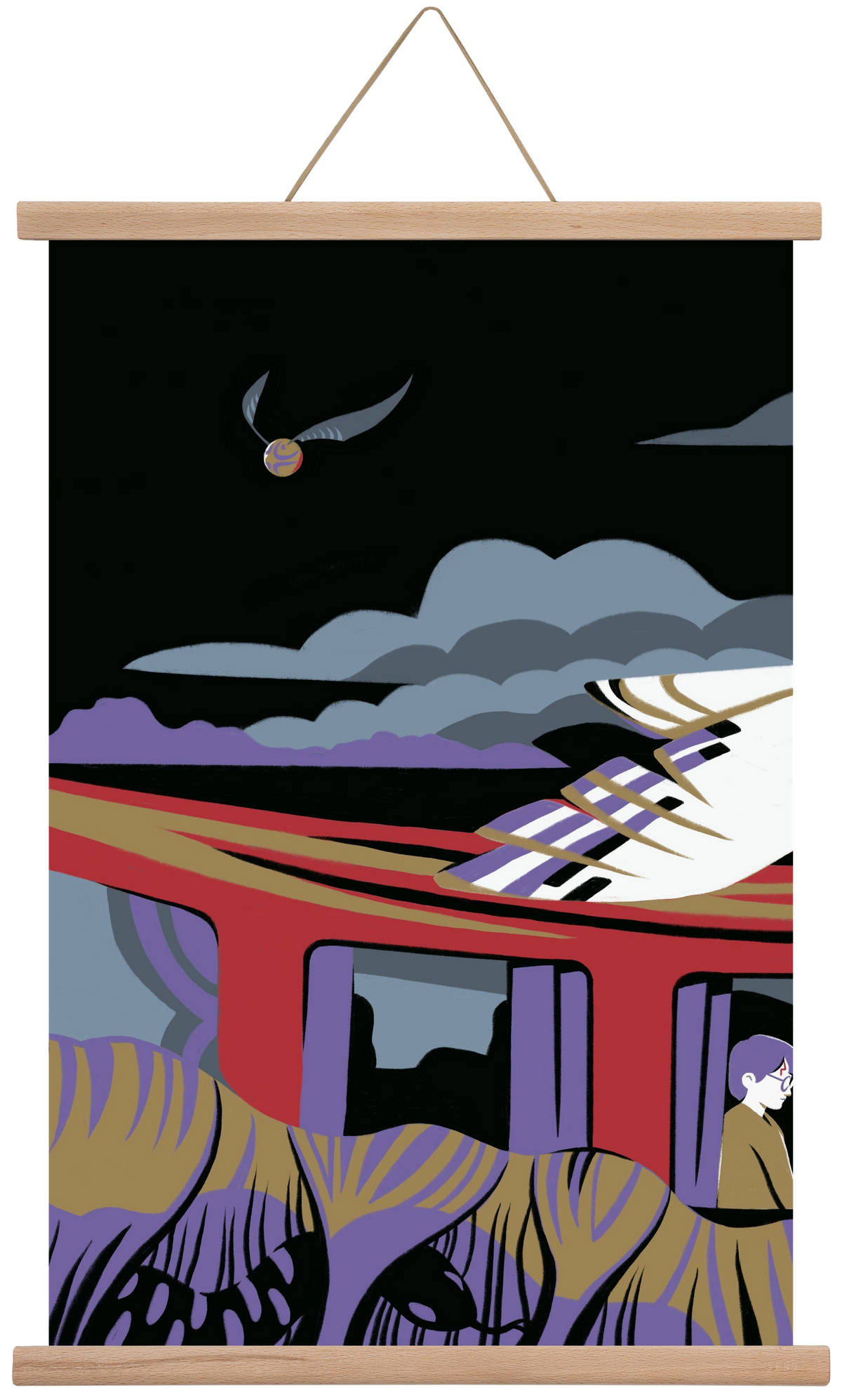 Harry Potter 1, 60x40 cm (60x40 cm), Tölgy akasztó