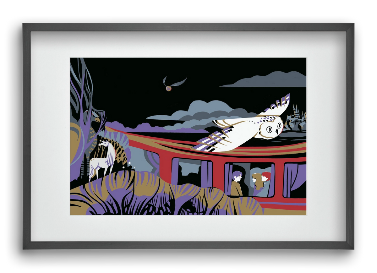 Harry Potter 1, 60x40 cm (45x30 cm), Fekete keret, paszpartuval