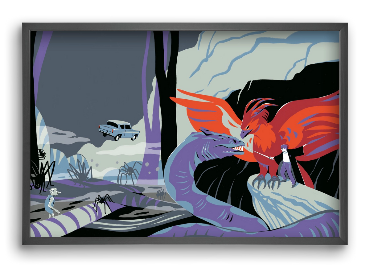 Harry Potter 2, 60x40 cm (60x40 cm), Fekete keret