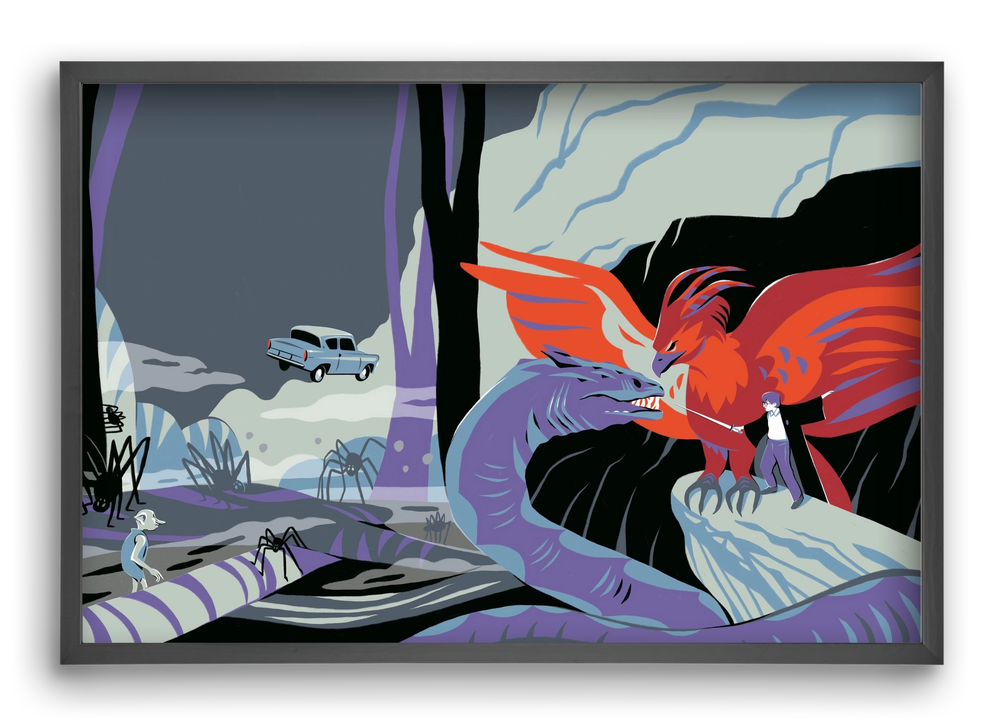 Harry Potter 2, 60x40 cm (60x40 cm), Fekete keret