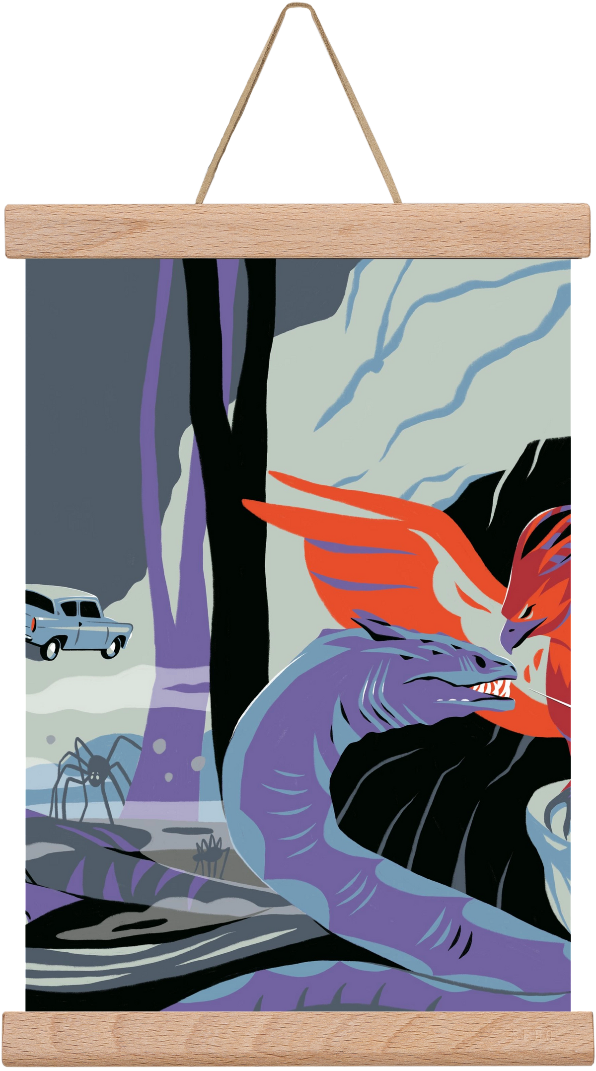 Harry Potter 2, 30x20 cm (30x20 cm), Tölgy akasztó