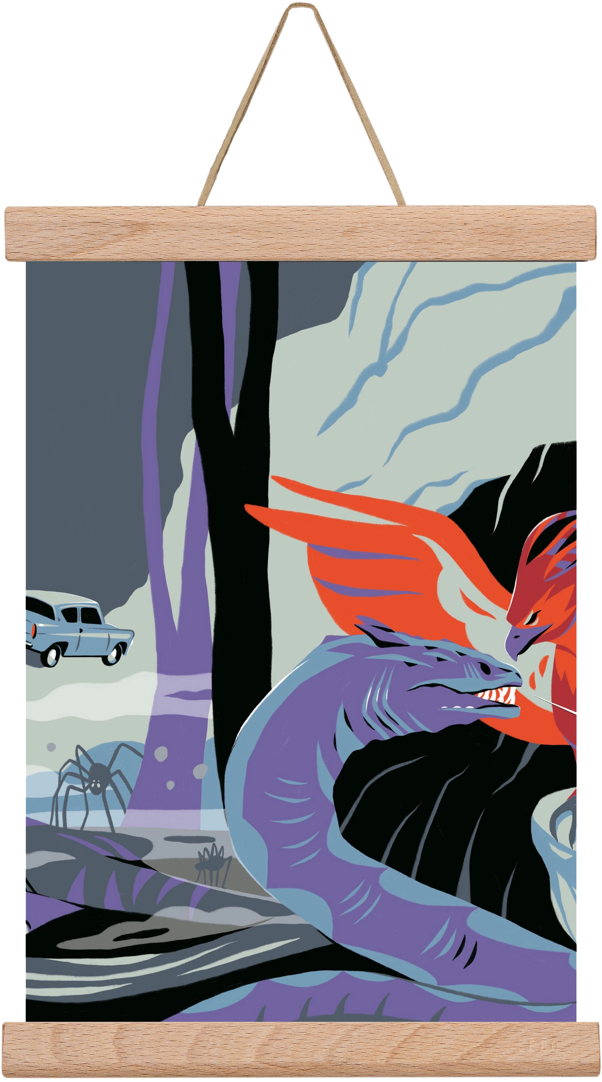 Harry Potter 2, 30x20 cm (30x20 cm), Tölgy akasztó