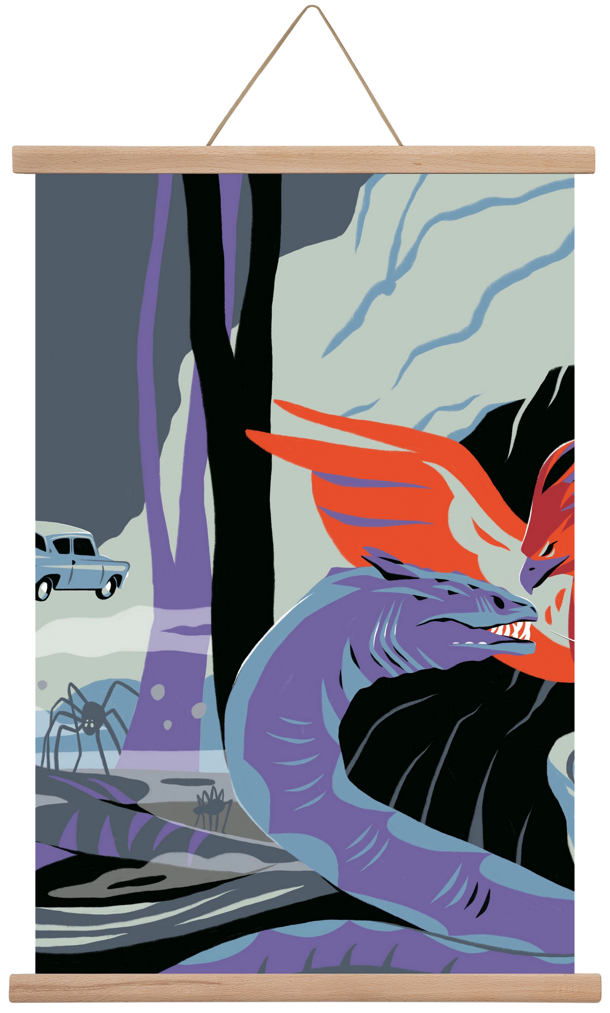 Harry Potter 2, 60x40 cm (60x40 cm), Tölgy akasztó