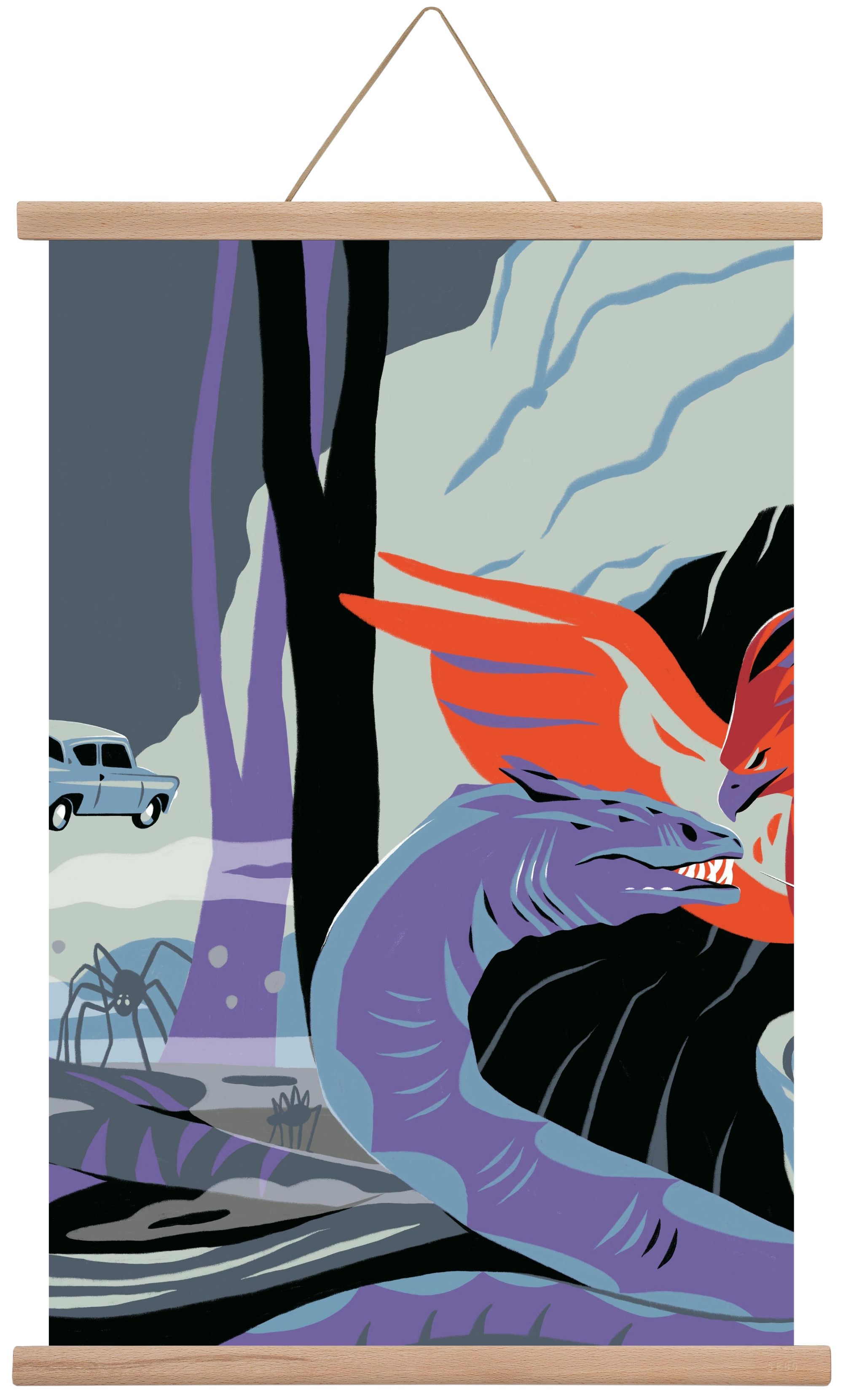 Harry Potter 2, 60x40 cm (60x40 cm), Tölgy akasztó