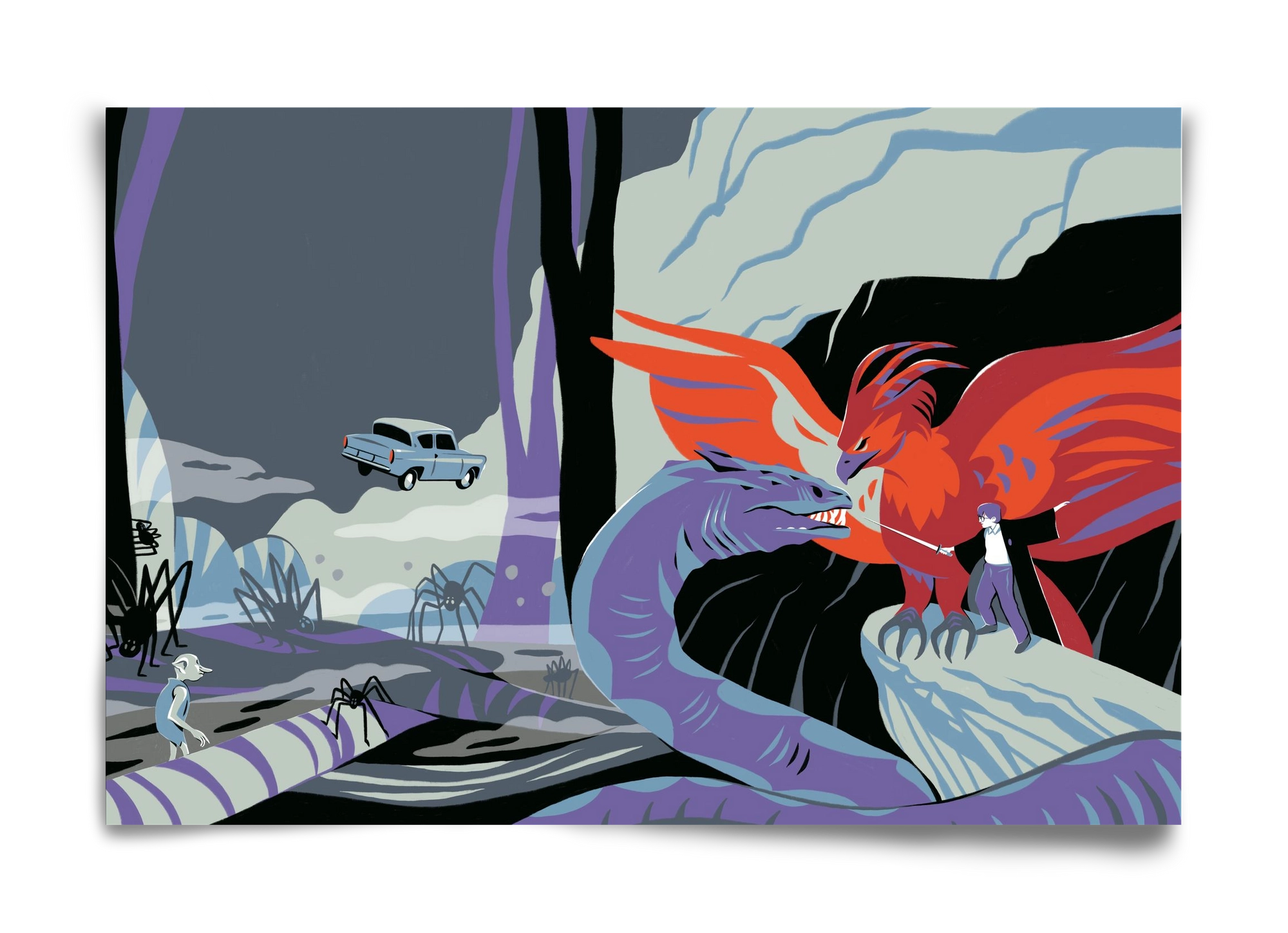 Harry Potter 2, 60x40 cm, Keret nélkül