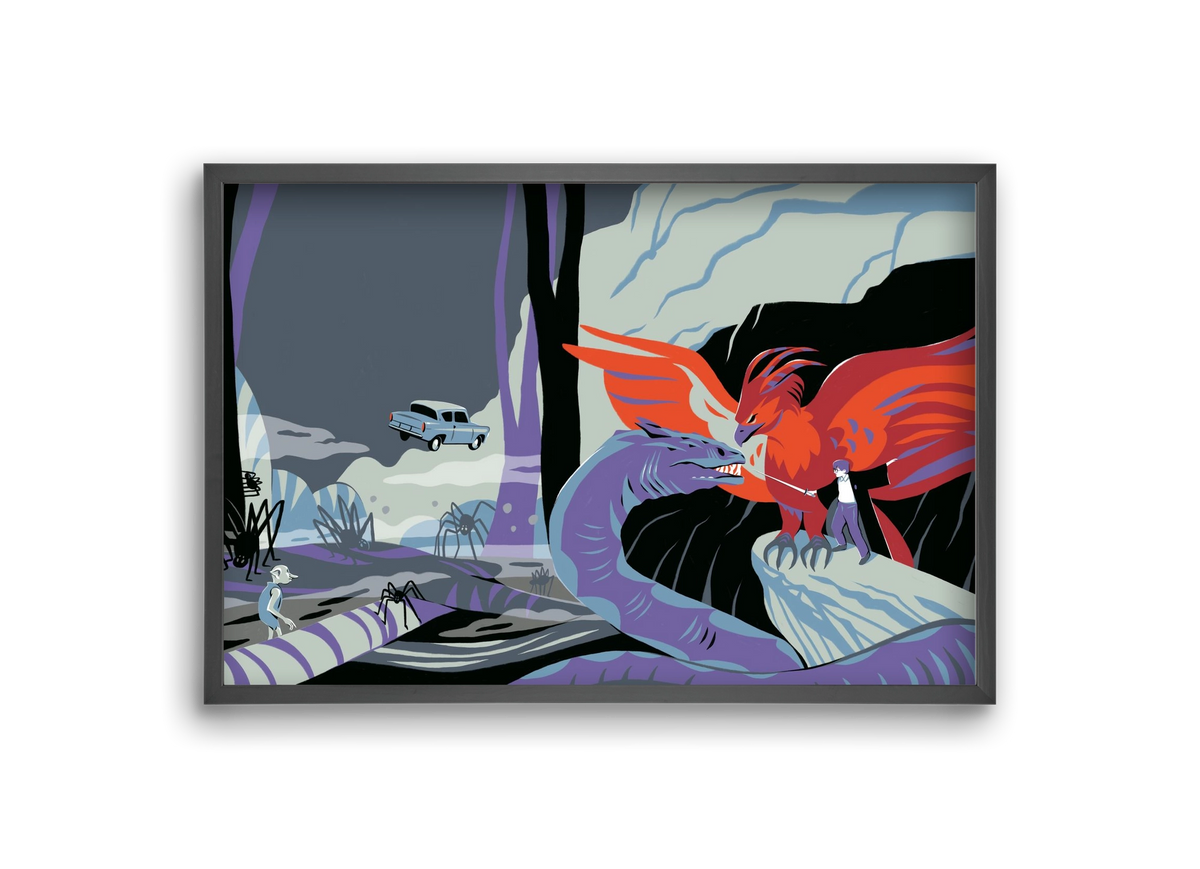 Harry Potter 2, 30x20 cm (30x20 cm), Fekete keret