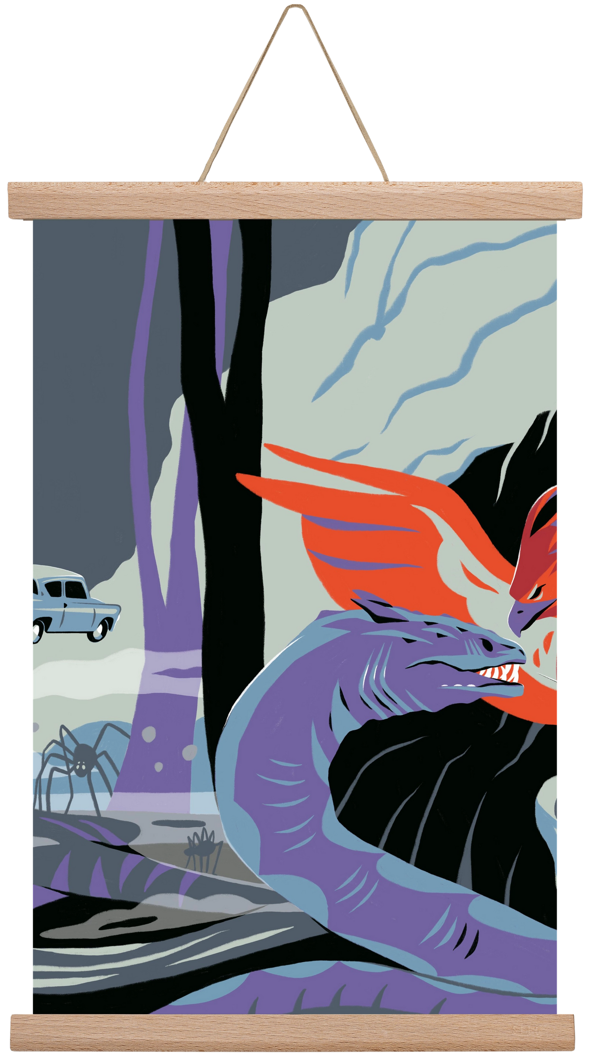 Harry Potter 2, 45x30 cm (45x30 cm), Tölgy akasztó