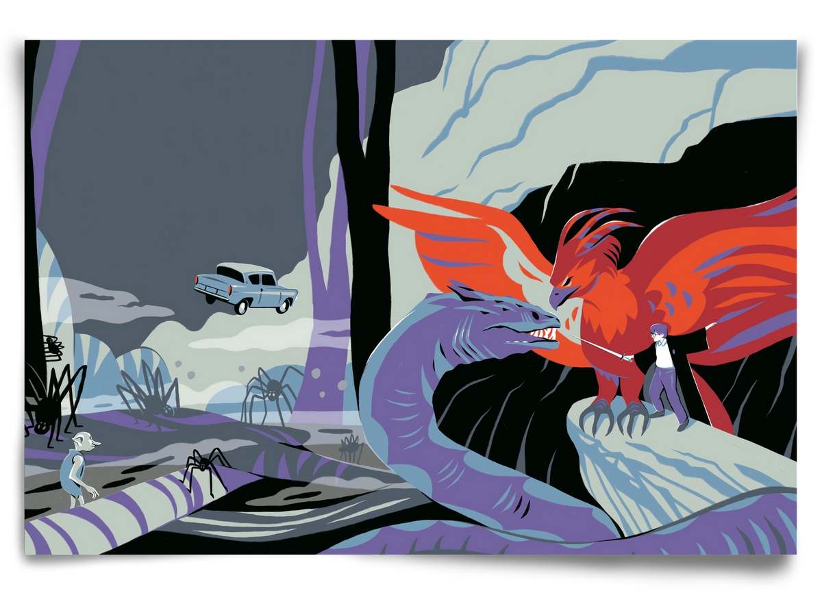 Harry Potter 2, 90x60 cm, Keret nélkül