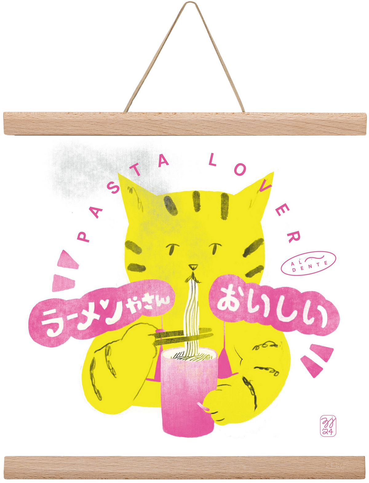 Pasta Cat, 30x30 cm (30x30 cm), Tölgy akasztó