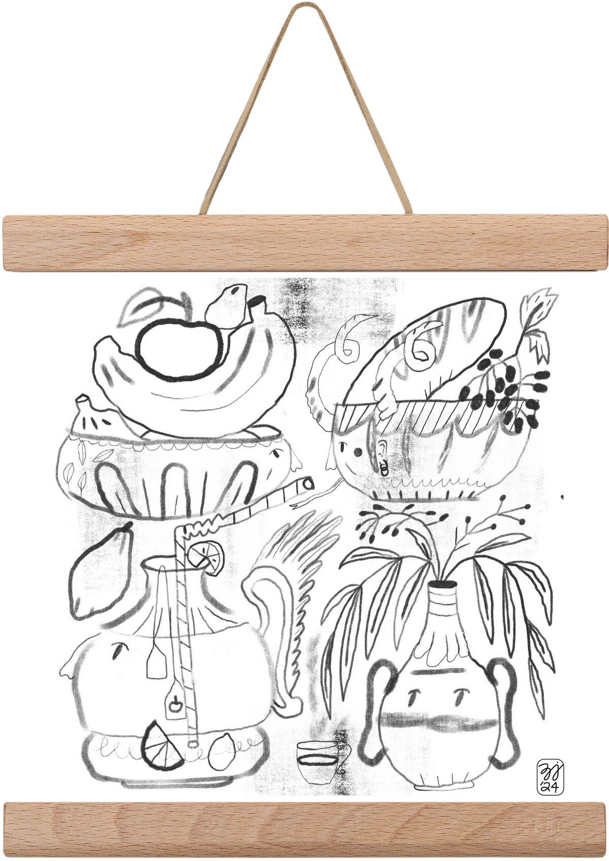 Special Guests, 20x20 cm (20x20 cm), Tölgy akasztó