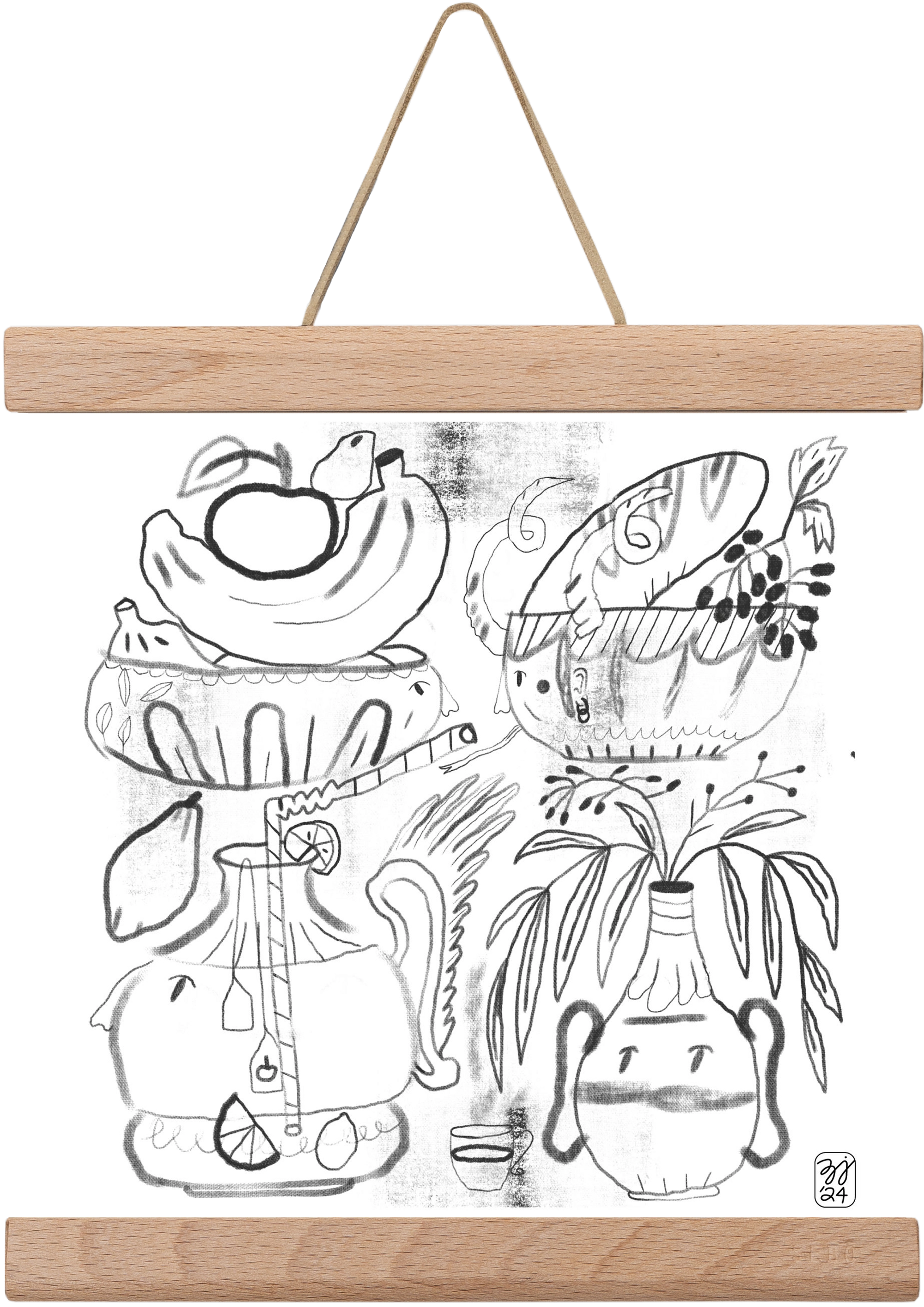 Special Guests, 20x20 cm (20x20 cm), Tölgy akasztó