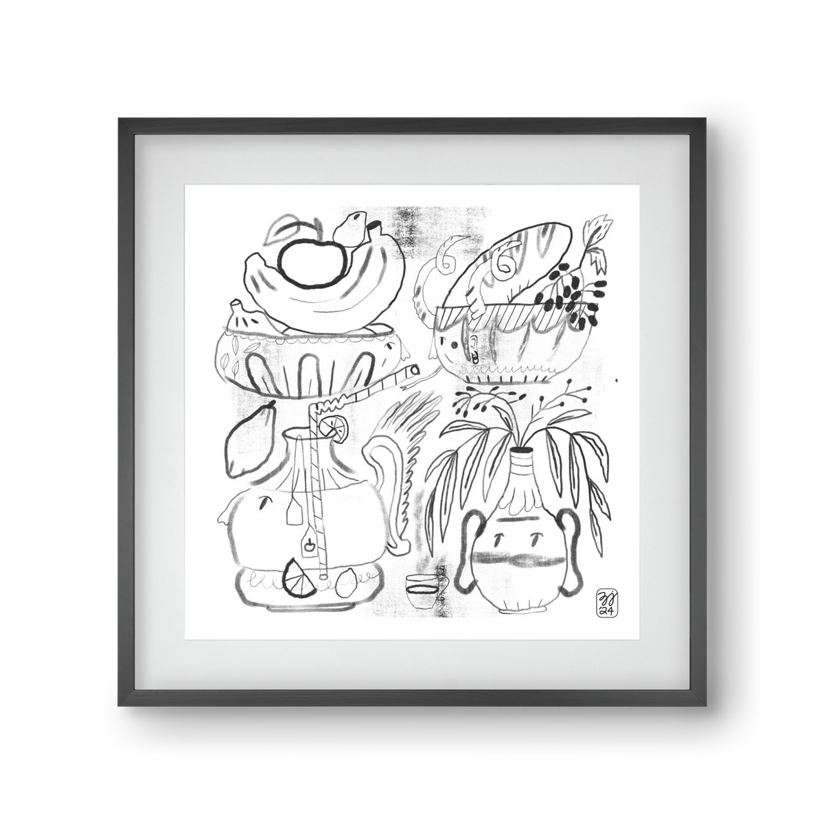 Special Guests, 30x30 cm (20x20 cm), Fekete keret, paszpartuval