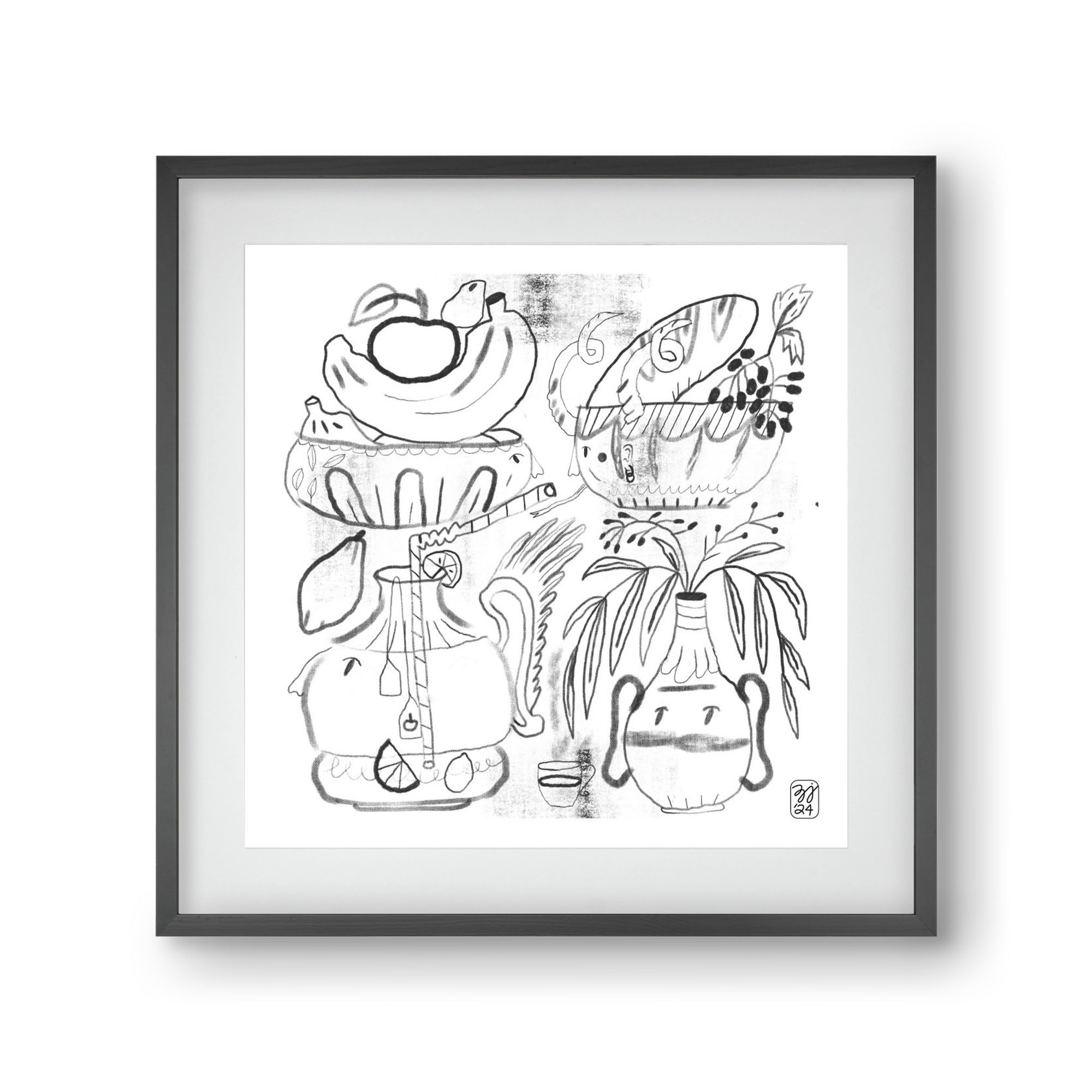 Special Guests, 30x30 cm (20x20 cm), Fekete keret, paszpartuval