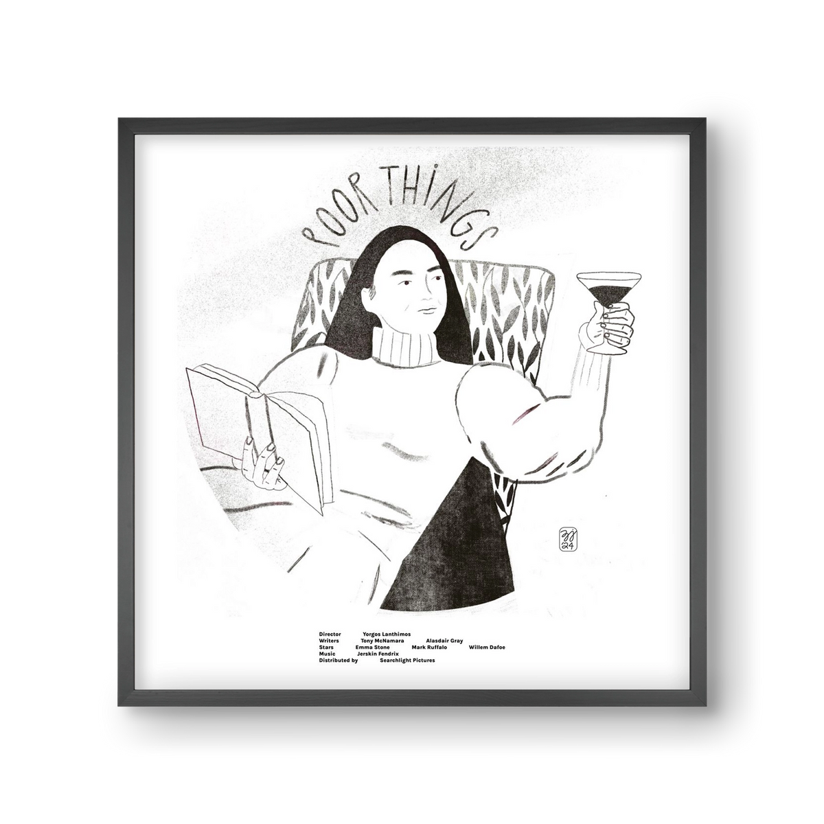 Poor Things, 30x30 cm (30x30 cm), Fekete keret