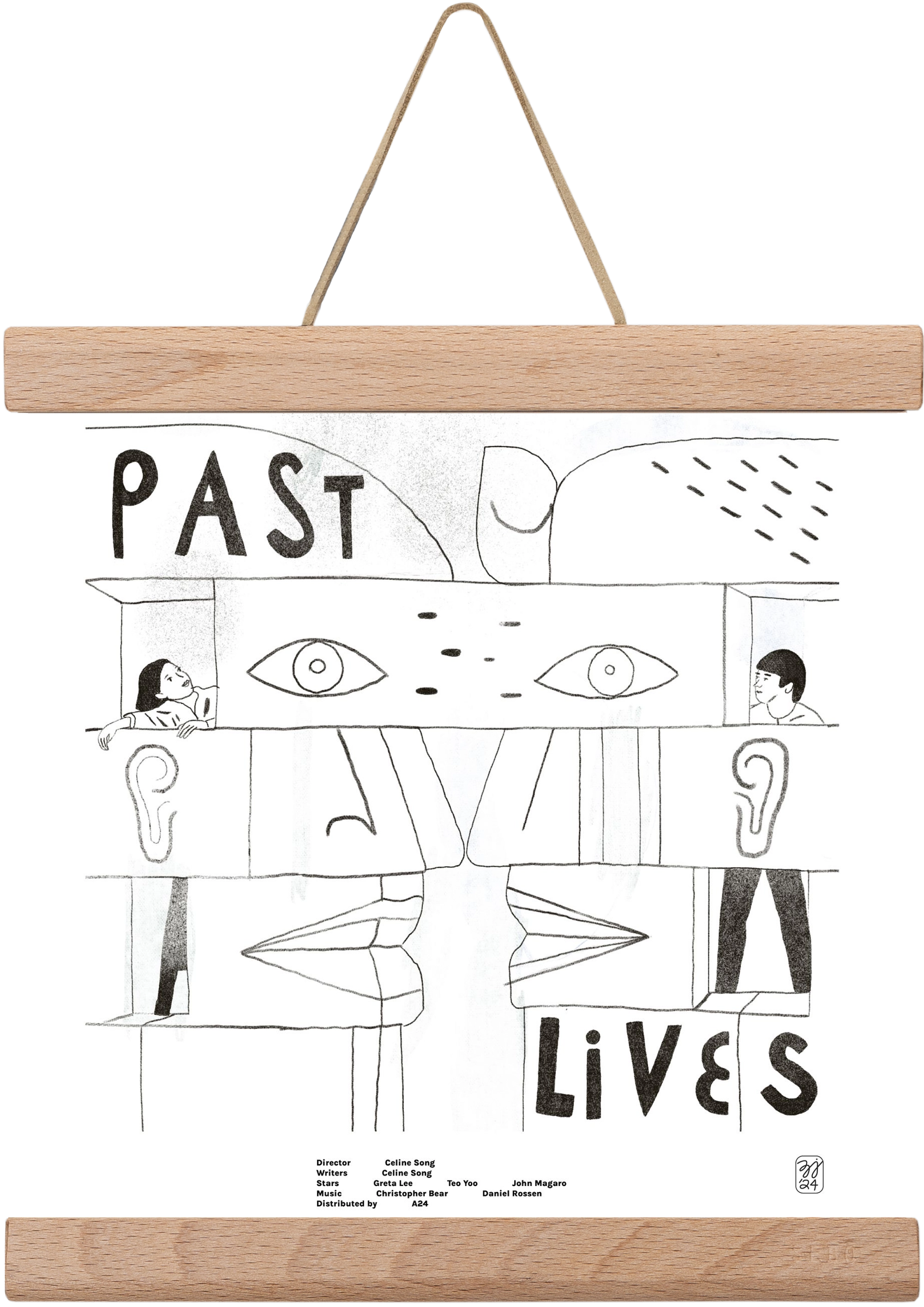 Past Lives, 20x20 cm (20x20 cm), Tölgy akasztó