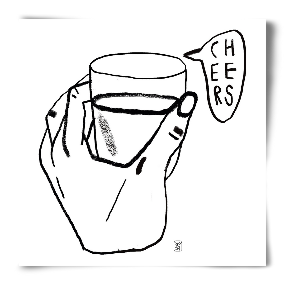 Cheers, 50x50 cm, Keret nélkül