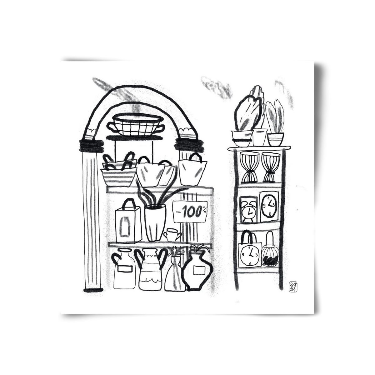 Minus 100%, 30x30 cm, Keret nélkül