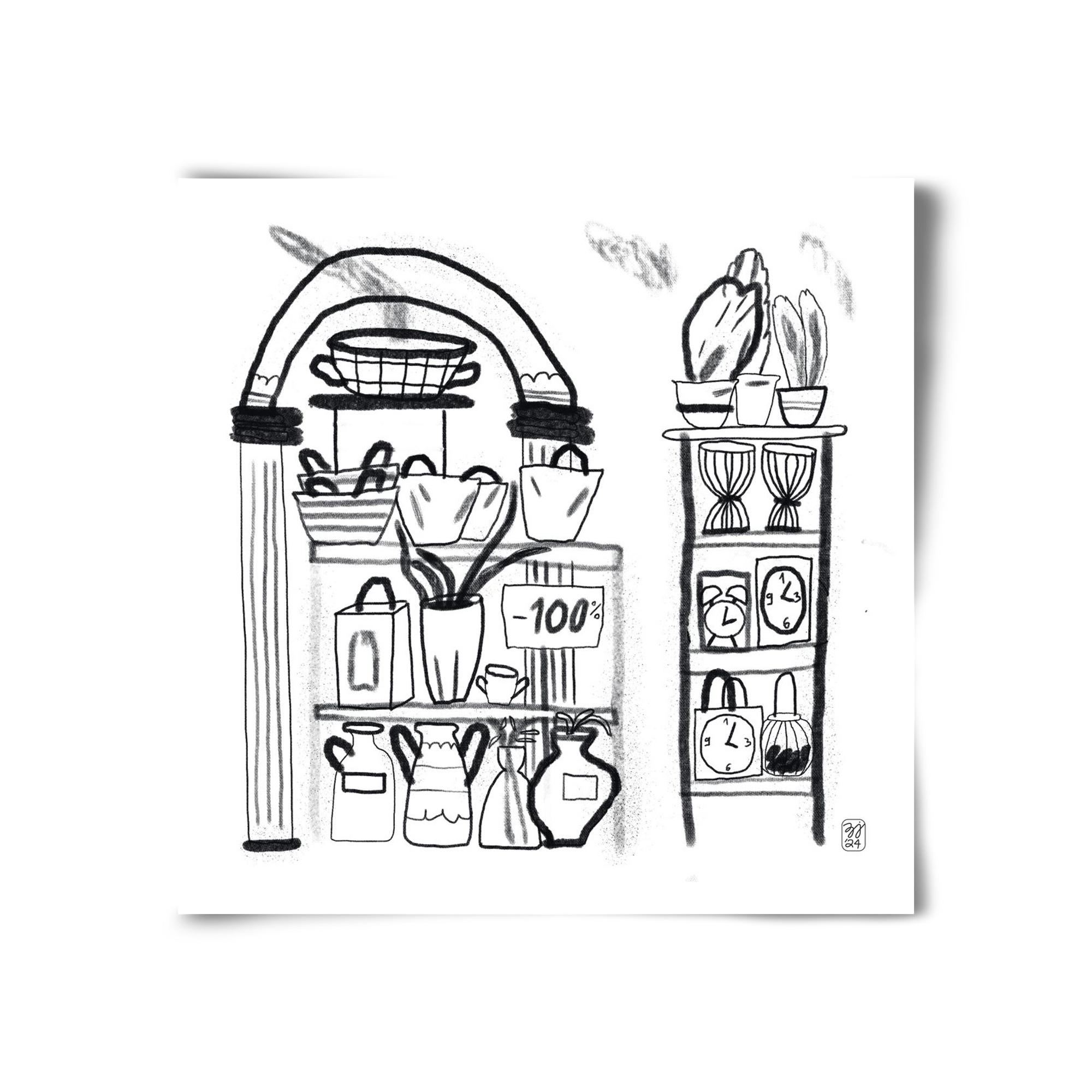 Minus 100%, 30x30 cm, Keret nélkül