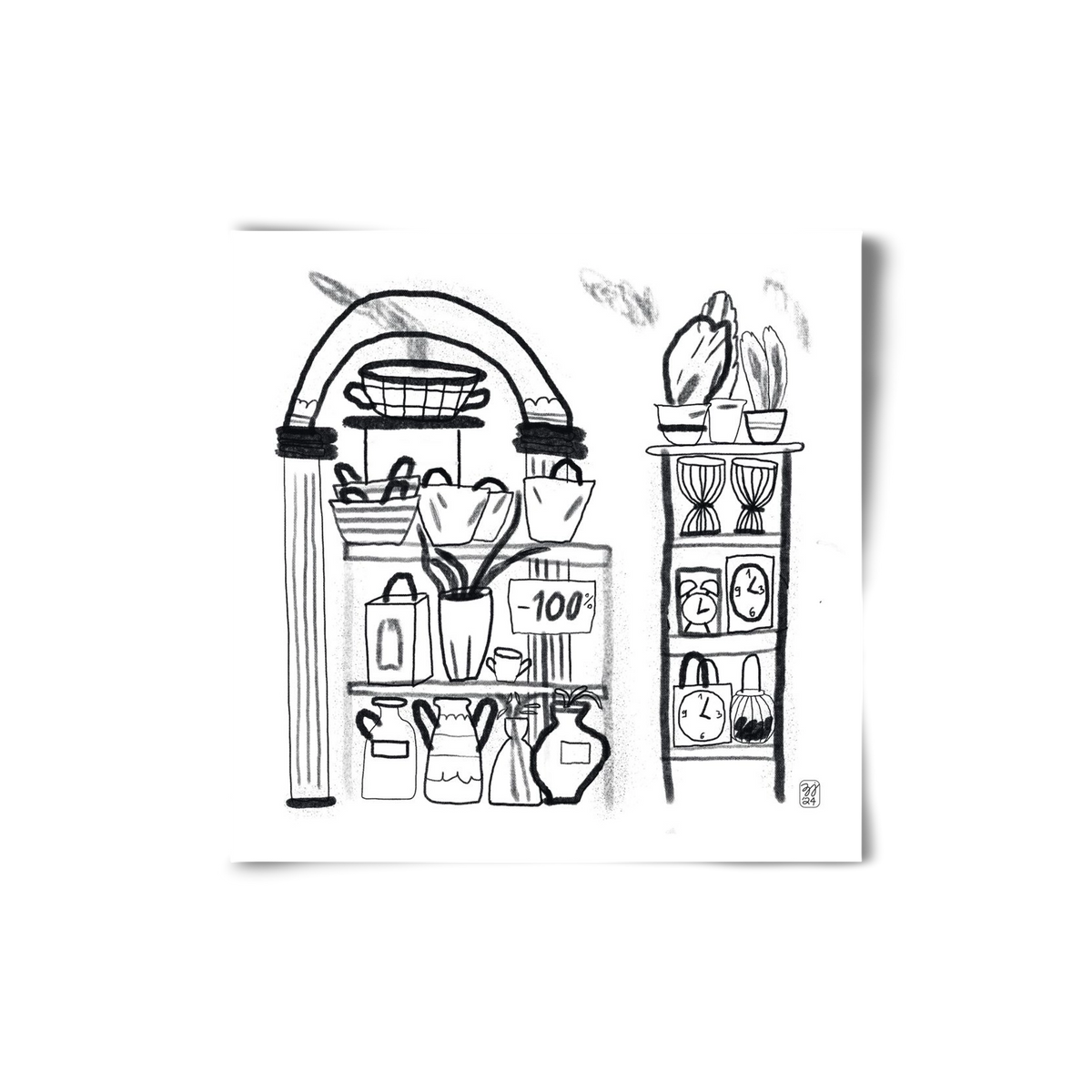 Minus 100%, 20x20 cm, Keret nélkül