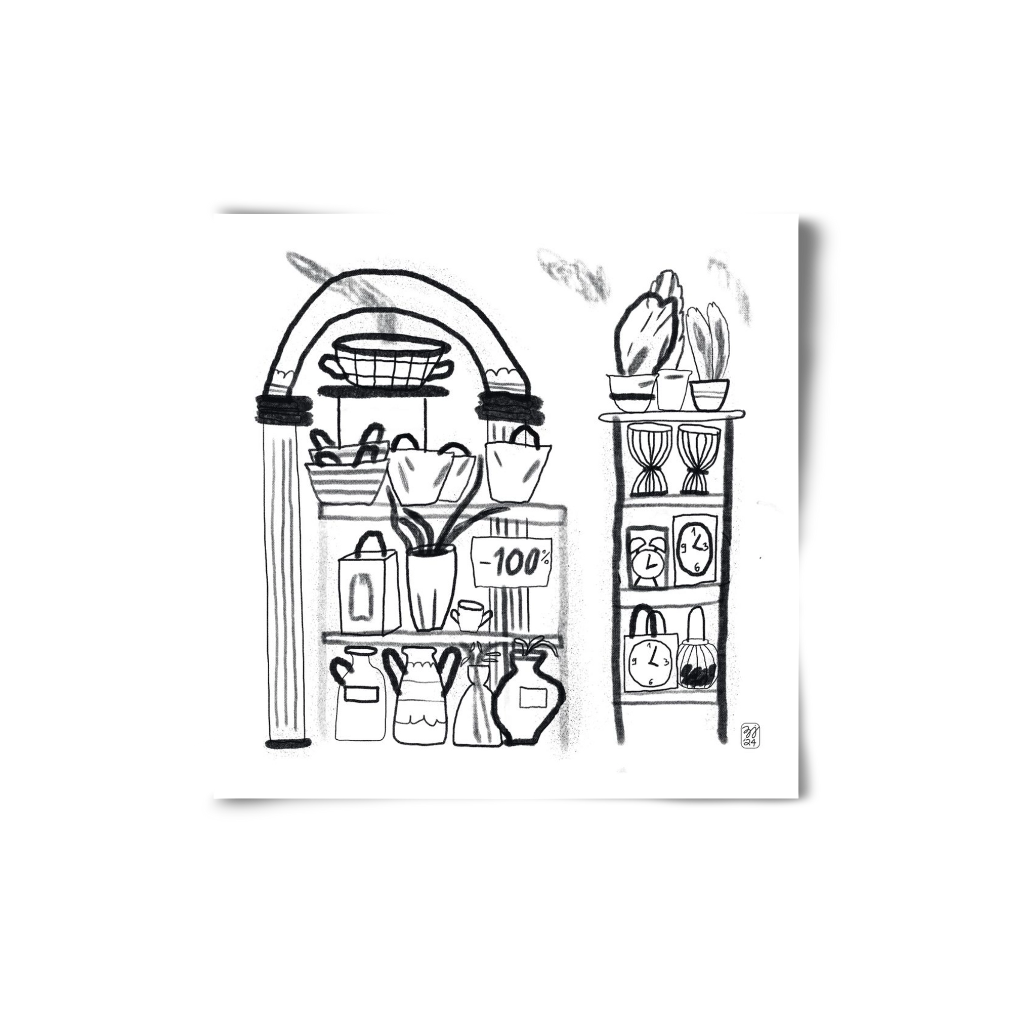 Minus 100%, 20x20 cm, Keret nélkül