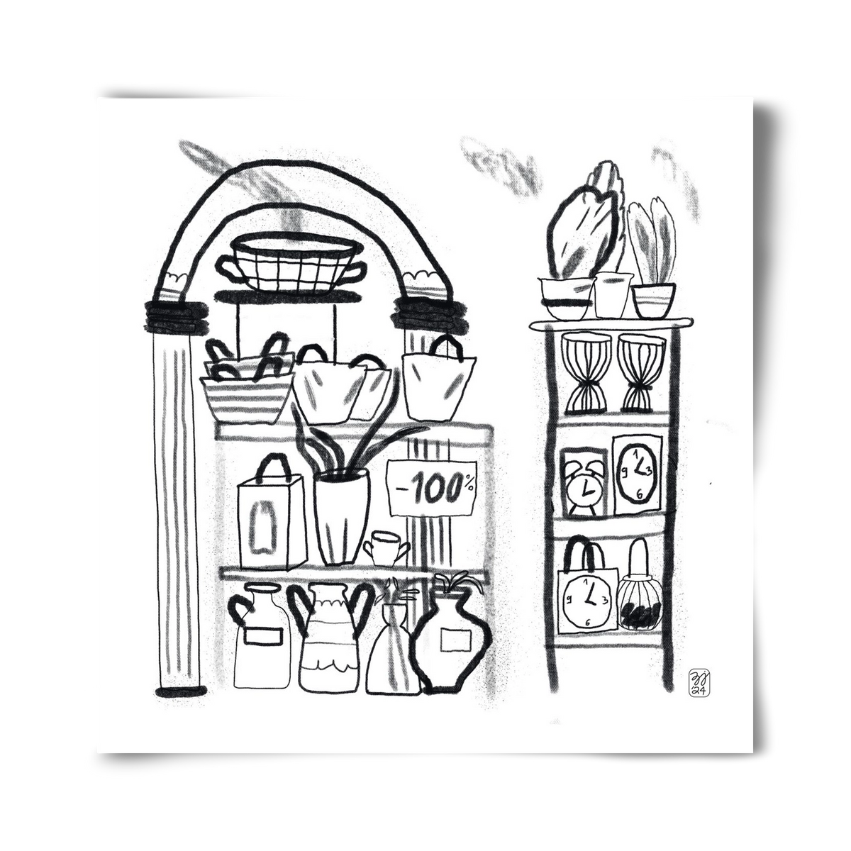 Minus 100%, 40x40 cm, Keret nélkül