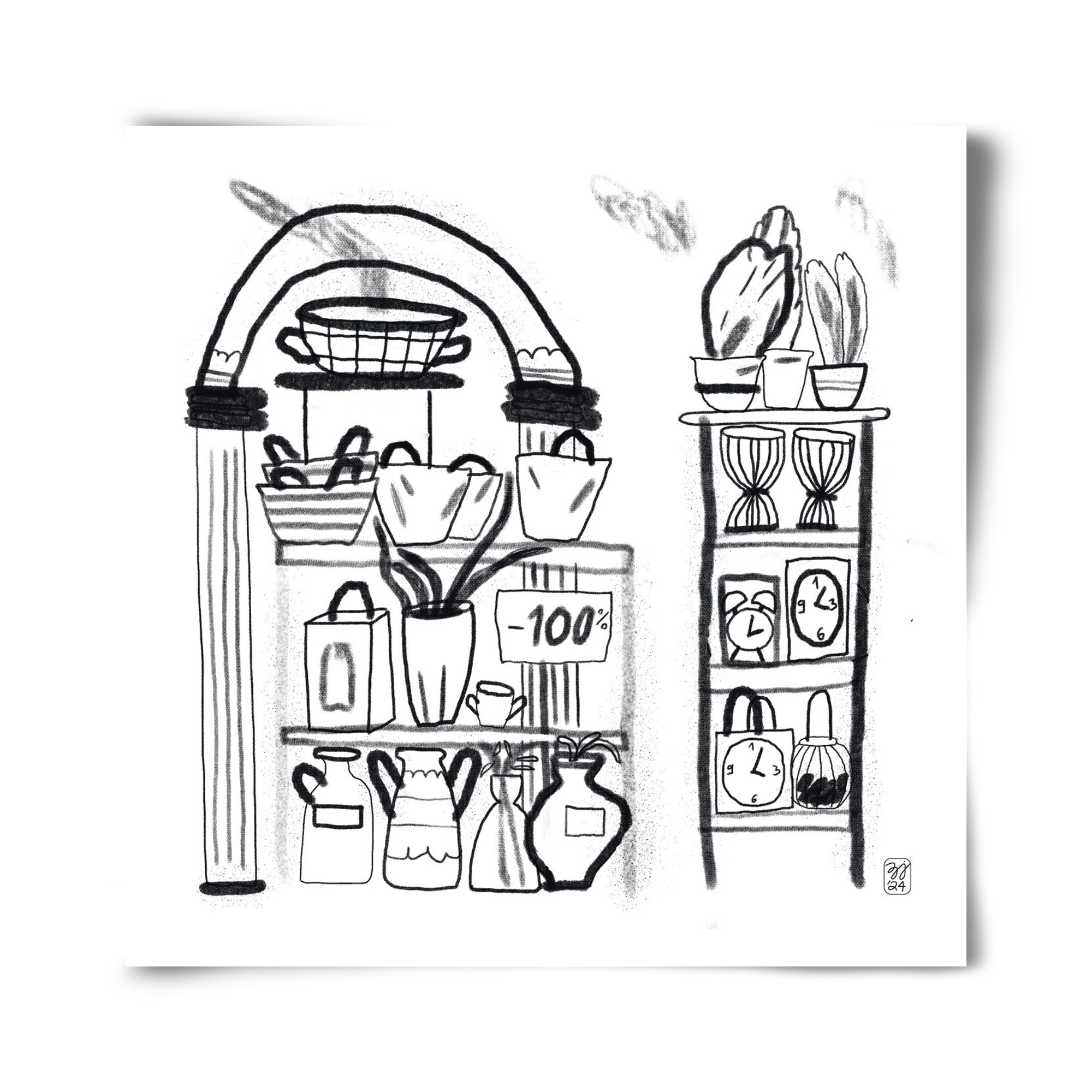 Minus 100%, 40x40 cm, Keret nélkül