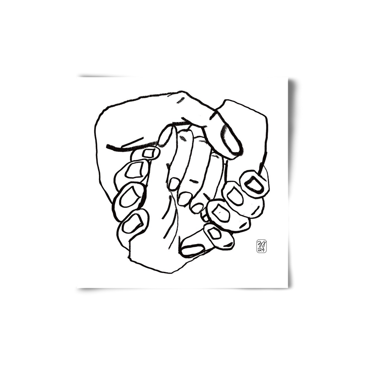 Hand in Handz, 20x20 cm, Keret nélkül