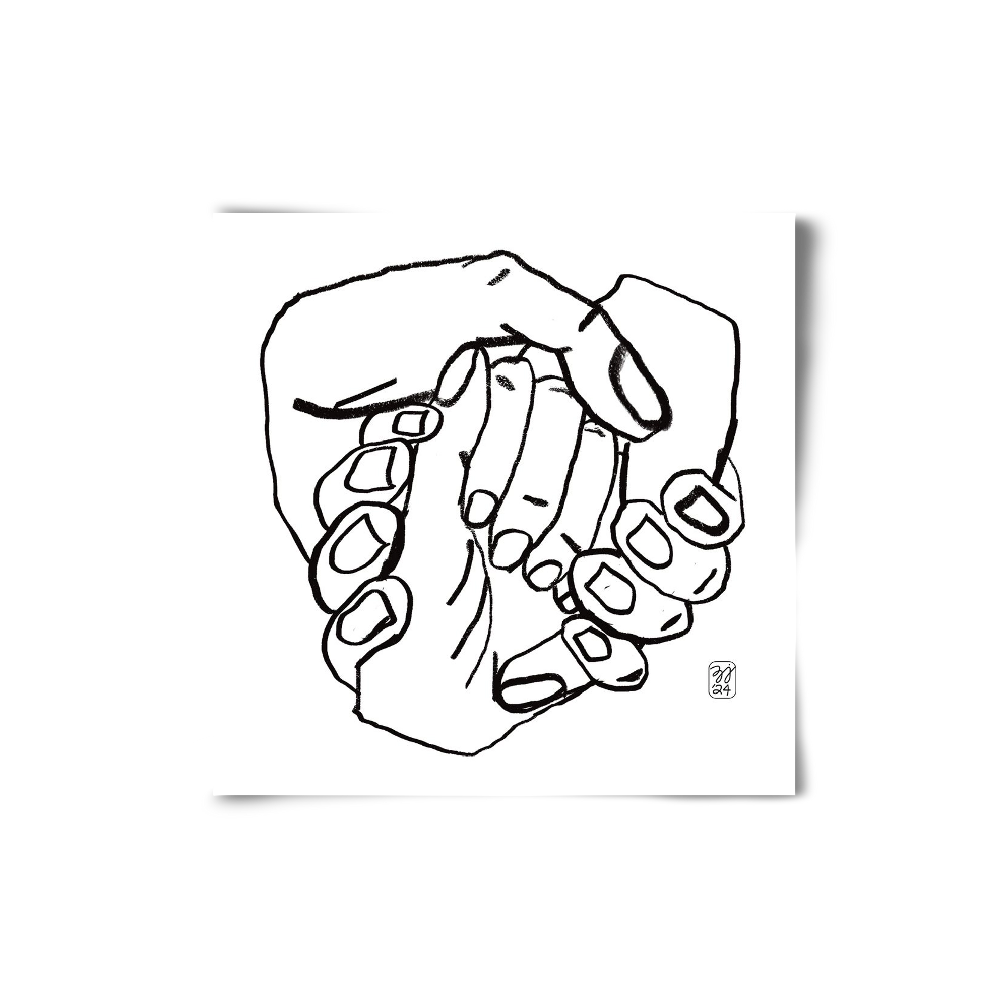 Hand in Handz, 20x20 cm, Keret nélkül