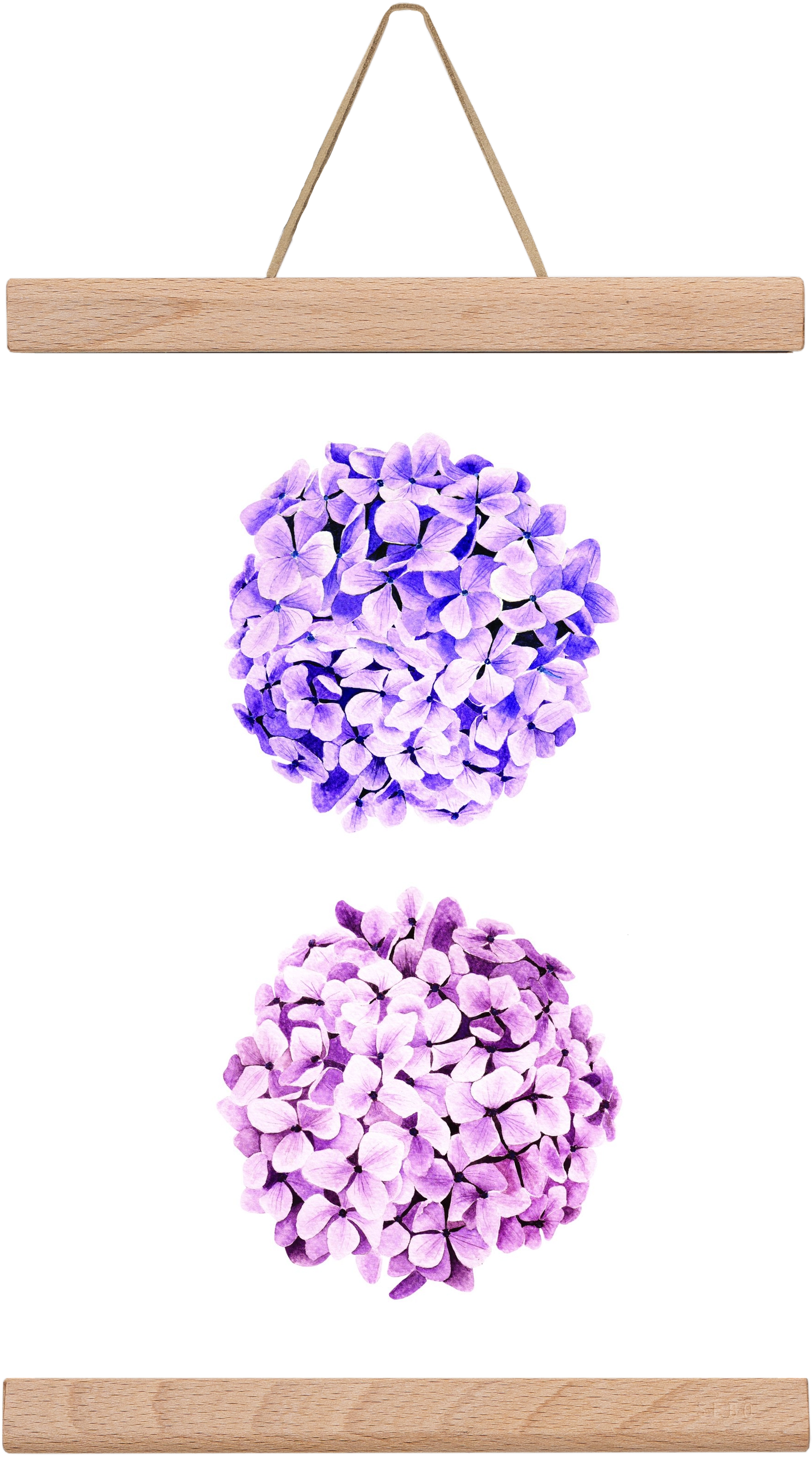 hydrangea, 20x30 cm (20x30 cm), Tölgy akasztó