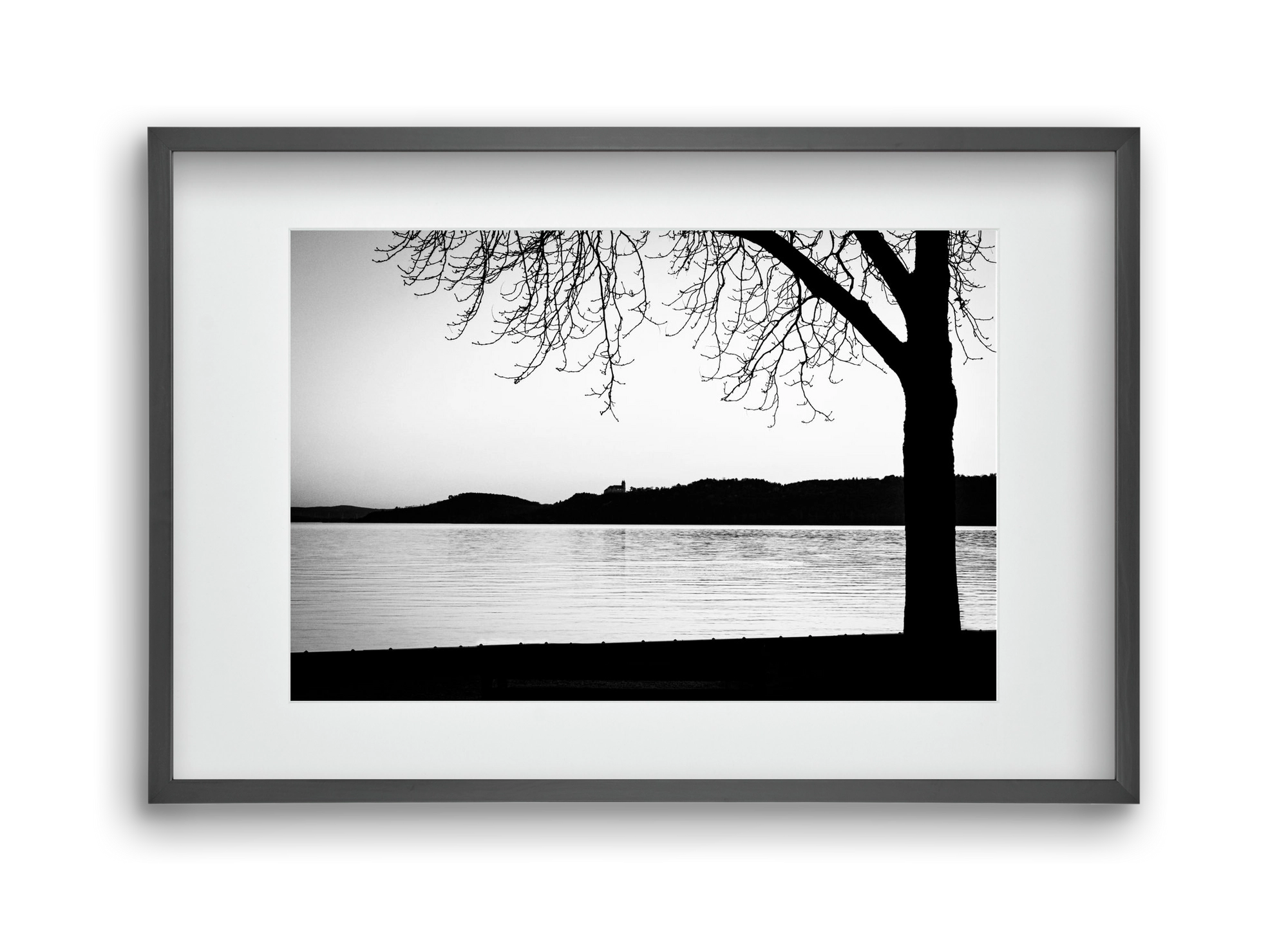 Tagore, 45x30 cm (30x20 cm), Fekete keret, paszpartuval