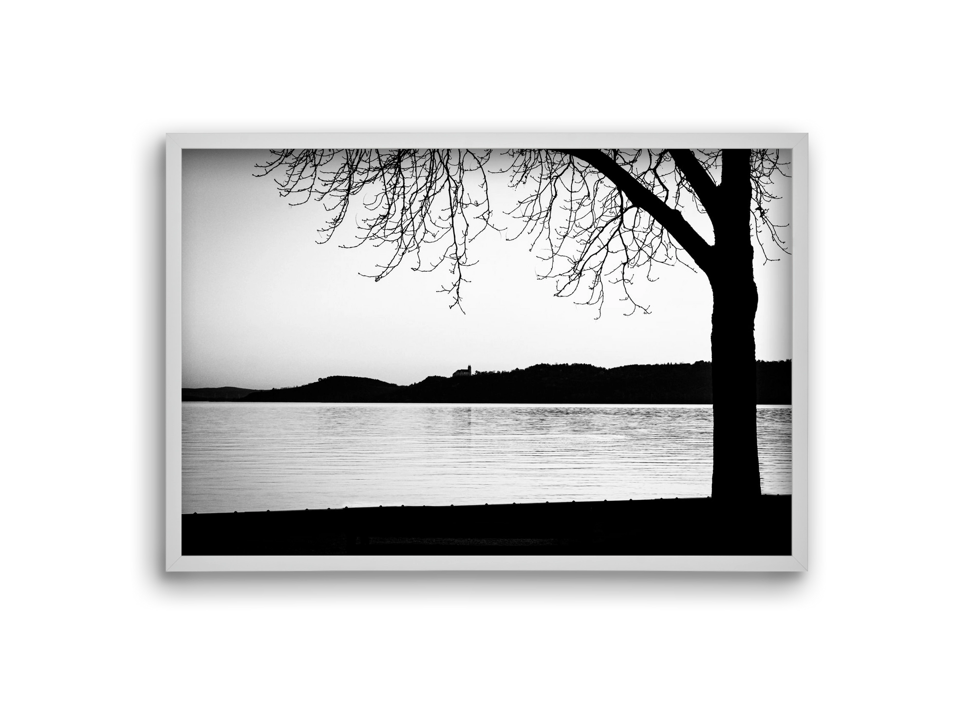 Tagore, 30x20 cm (30x20 cm), Fehér keret