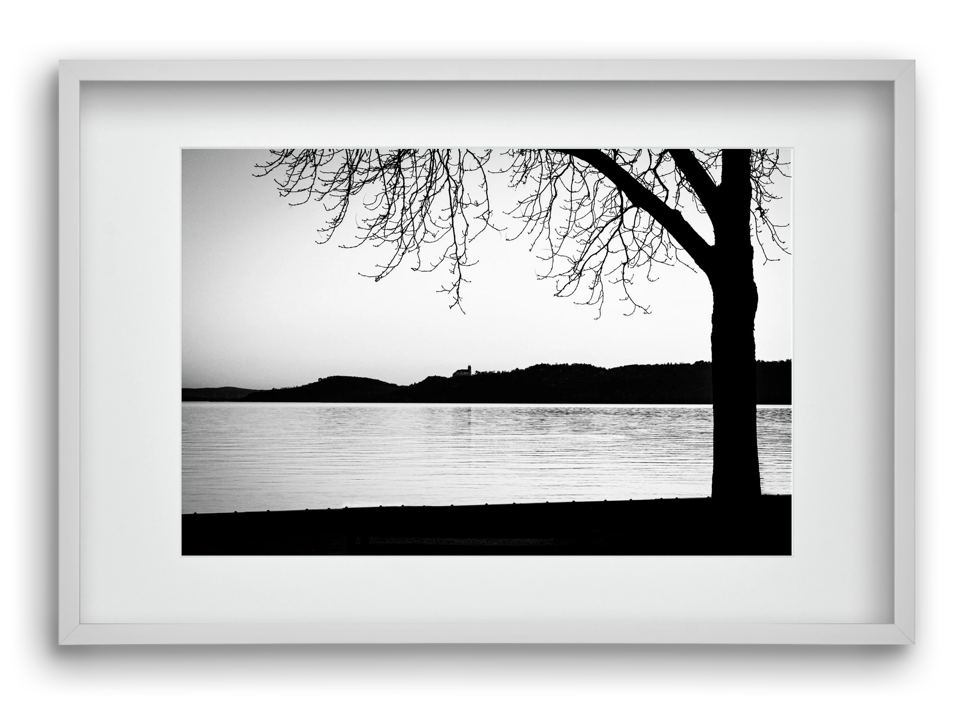 Tagore, 60x40 cm (45x30 cm), Fehér keret, paszpartuval