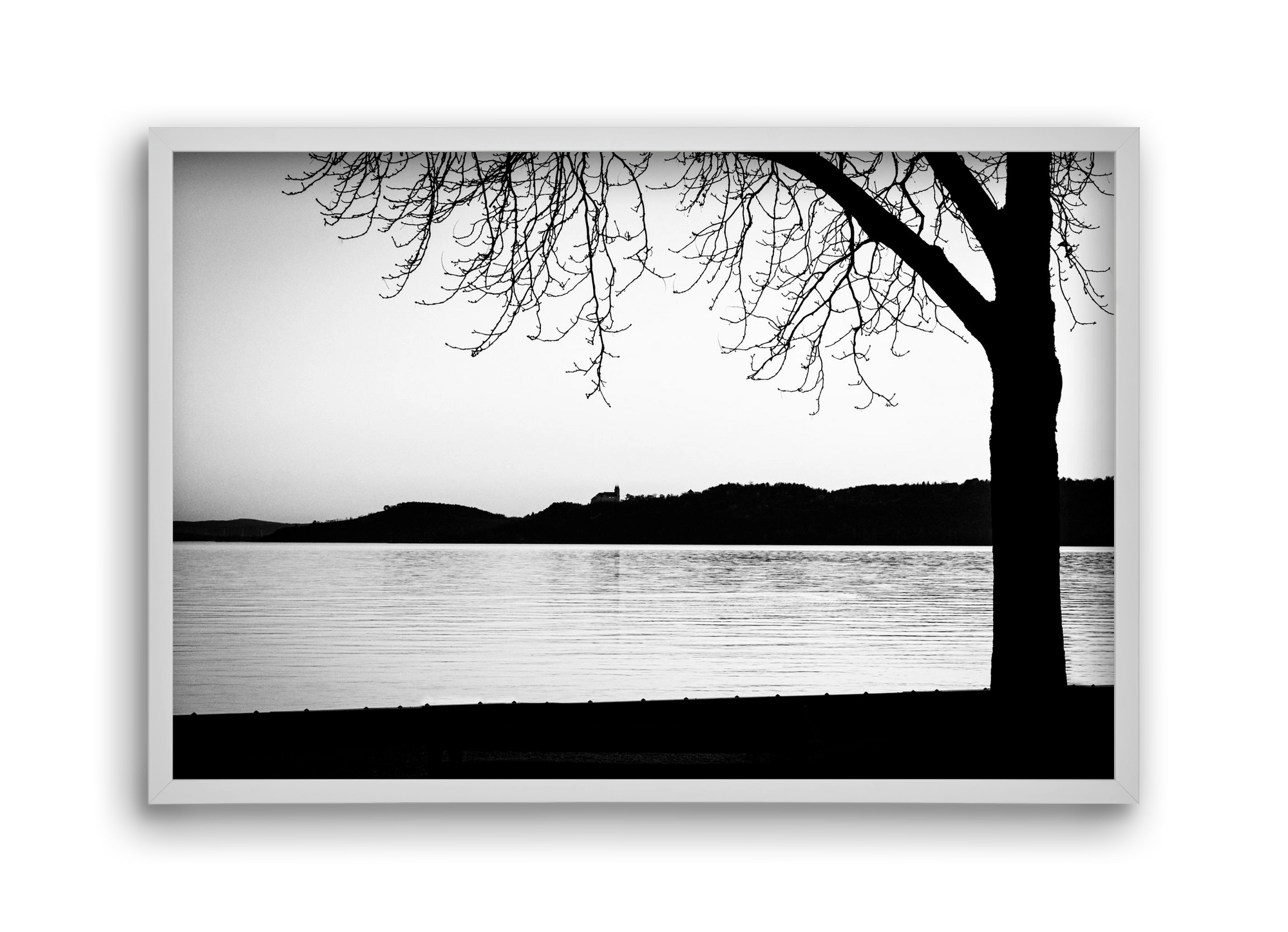 Tagore, 45x30 cm (45x30 cm), Fehér keret