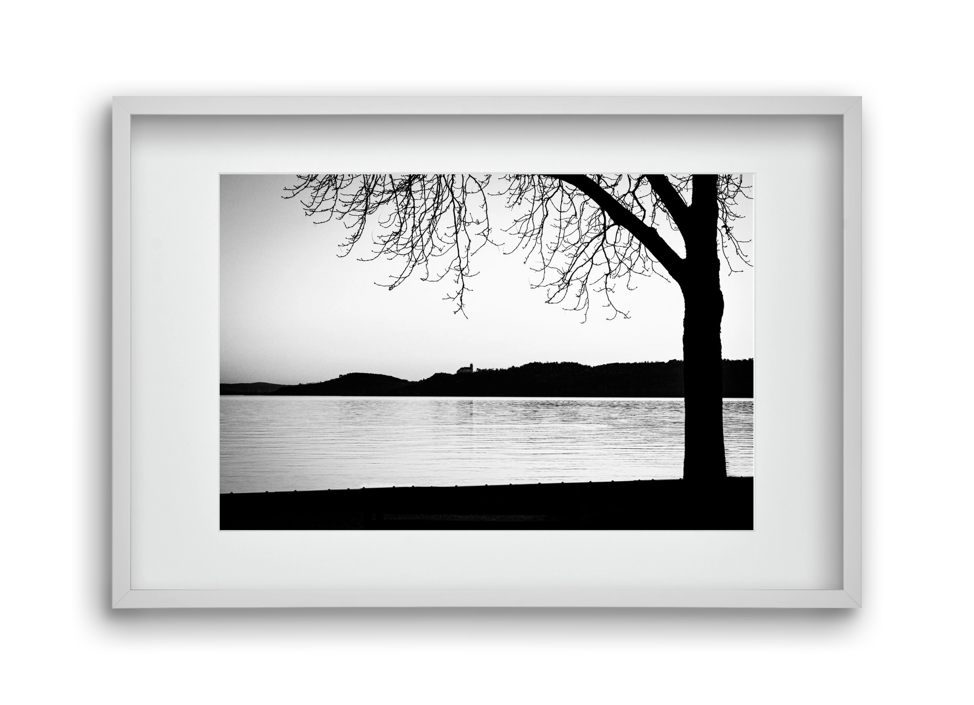 Tagore, 45x30 cm (30x20 cm), Fehér keret, paszpartuval