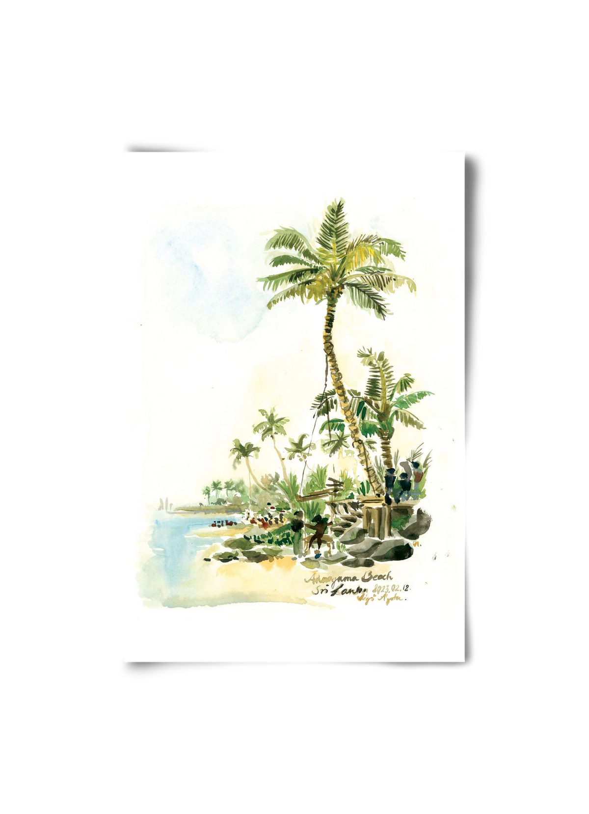 AHANGAMA Beach, Sri Lanka - 2023.02.18., 20x30 cm, Keret nélkül