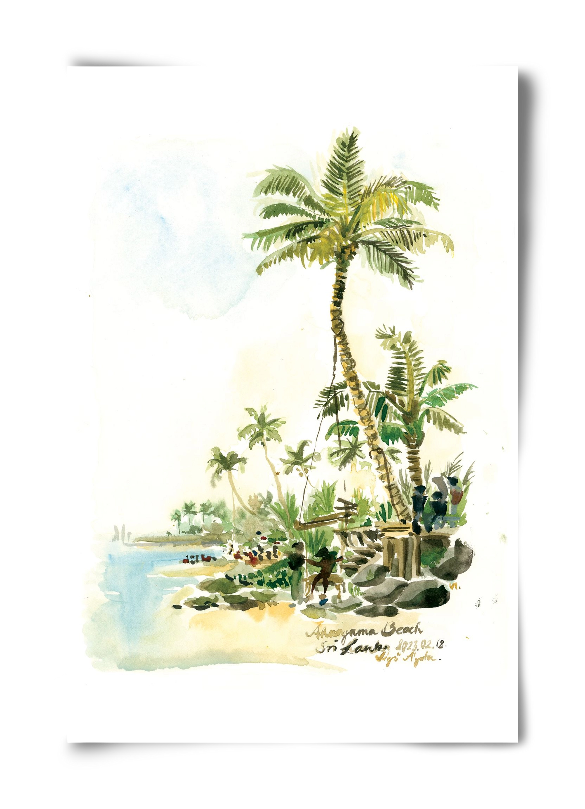 AHANGAMA Beach, Sri Lanka - 2023.02.18., 40x60 cm, Keret nélkül