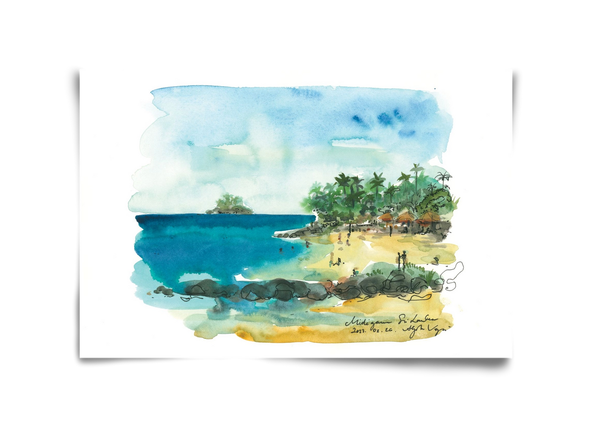 MIDIGAMA, Sri Lanka - 2023.02.26., 45x30 cm, Keret nélkül