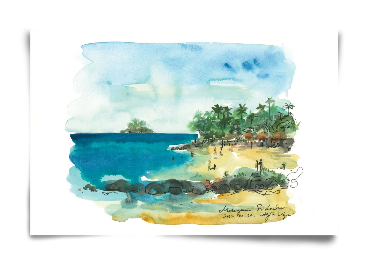 MIDIGAMA, Sri Lanka - 2023.02.26., 60x40 cm, Keret nélkül