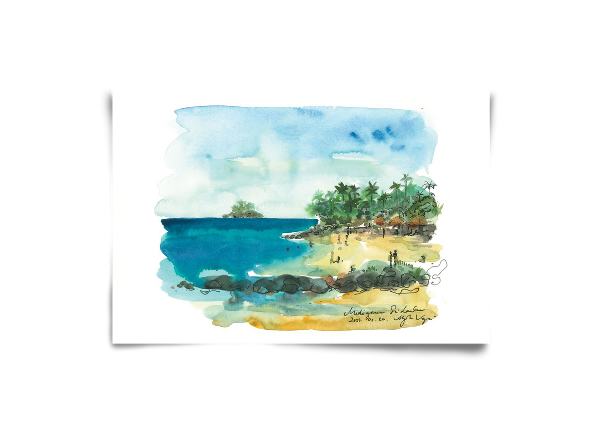 MIDIGAMA, Sri Lanka - 2023.02.26., 30x20 cm, Keret nélkül