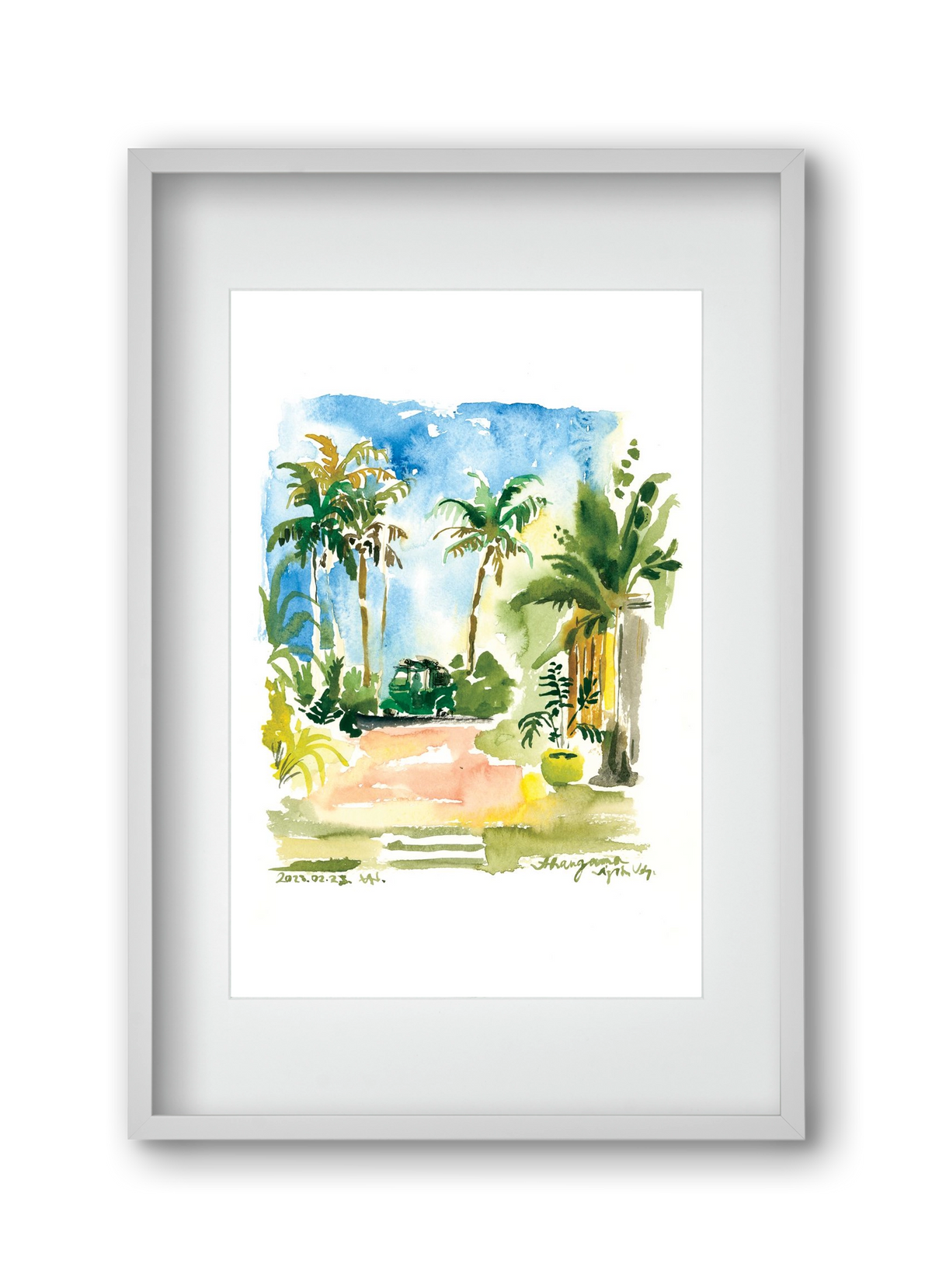 AHANGAMA tuktuk, Sri Lanka - 2023.02.23., 30x45 cm (20x30 cm), Fehér keret, paszpartuval