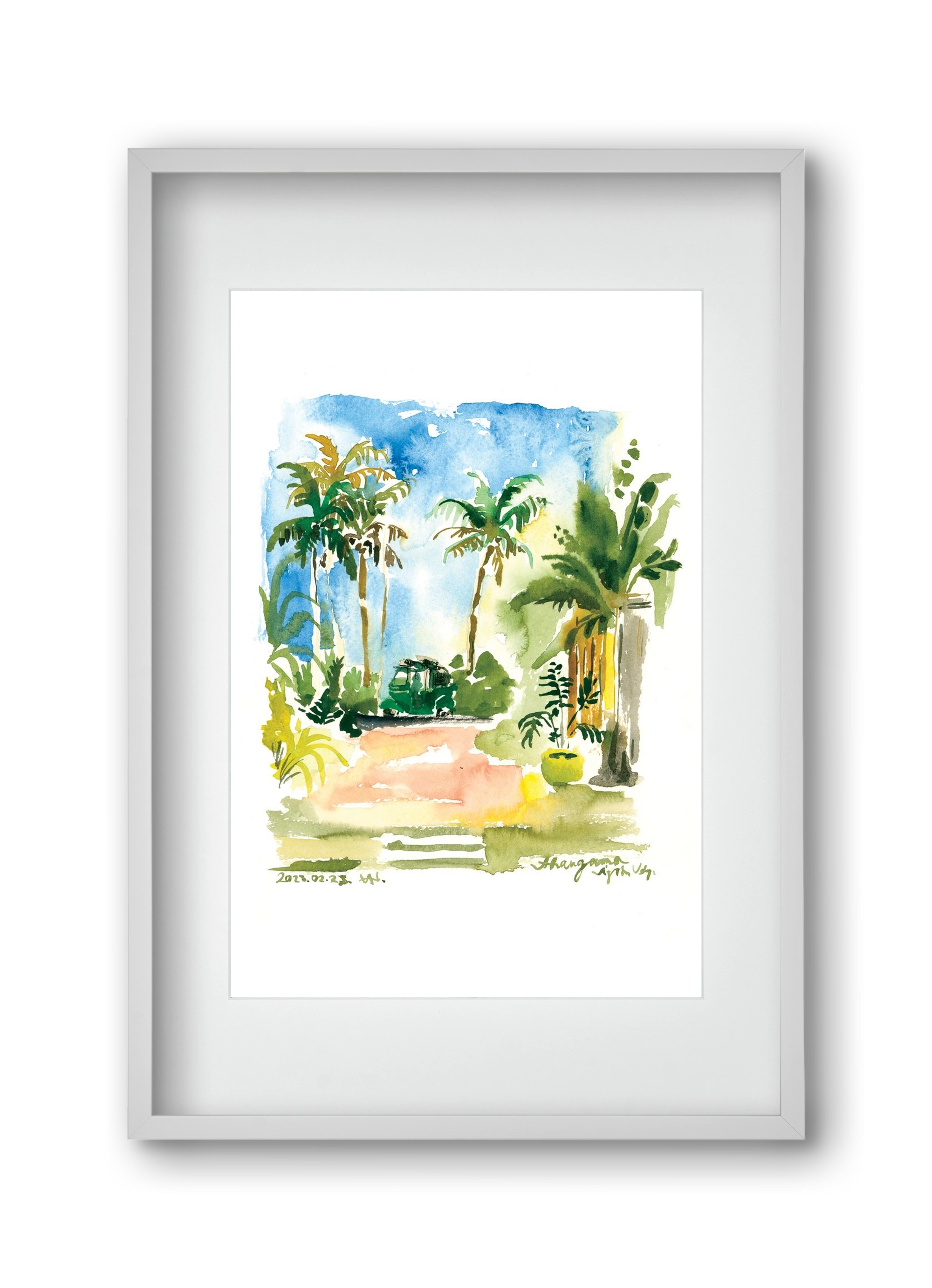 AHANGAMA tuktuk, Sri Lanka - 2023.02.23., 30x45 cm (20x30 cm), Fehér keret, paszpartuval