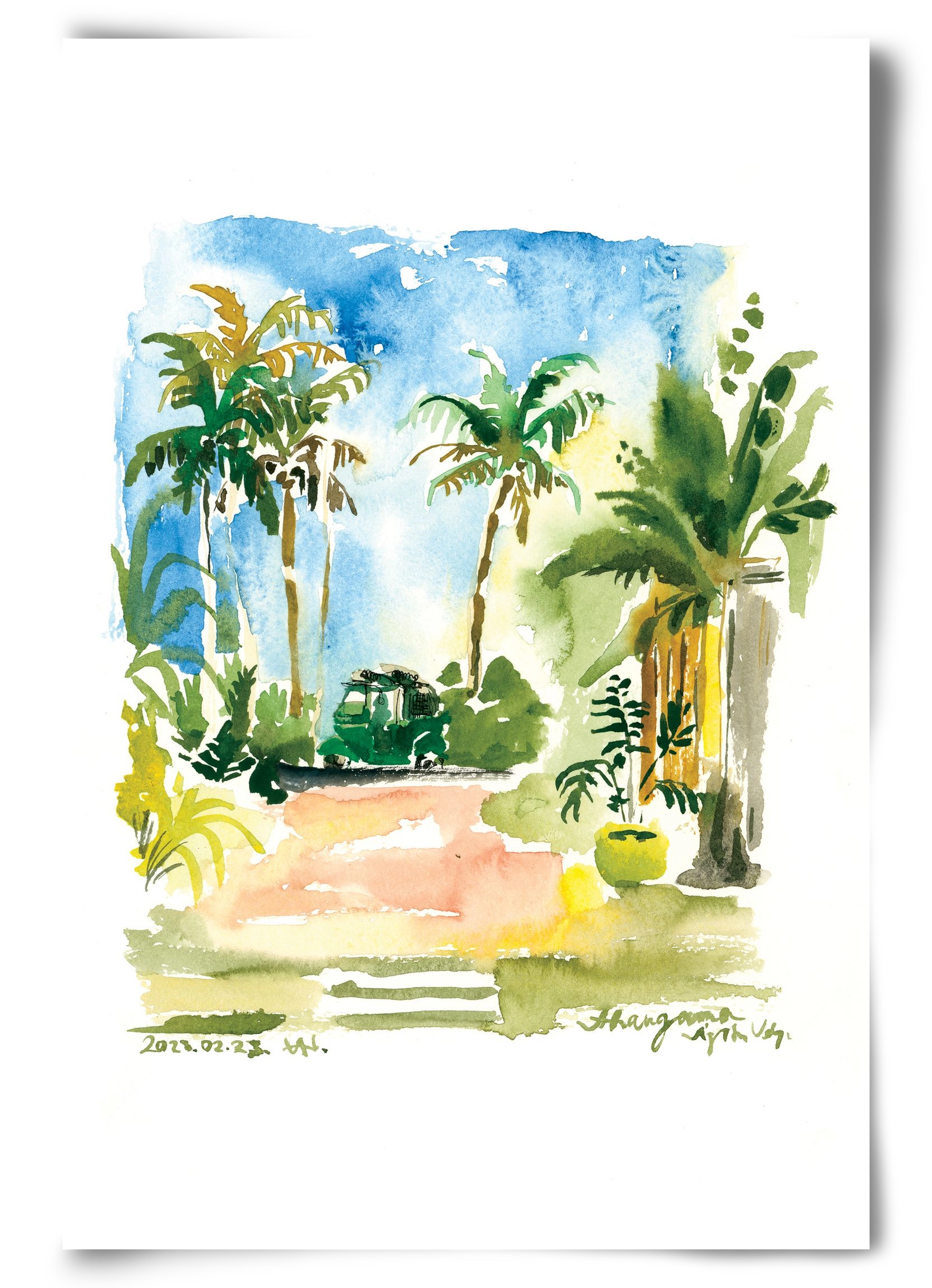 AHANGAMA tuktuk, Sri Lanka - 2023.02.23., 60x90 cm, Keret nélkül