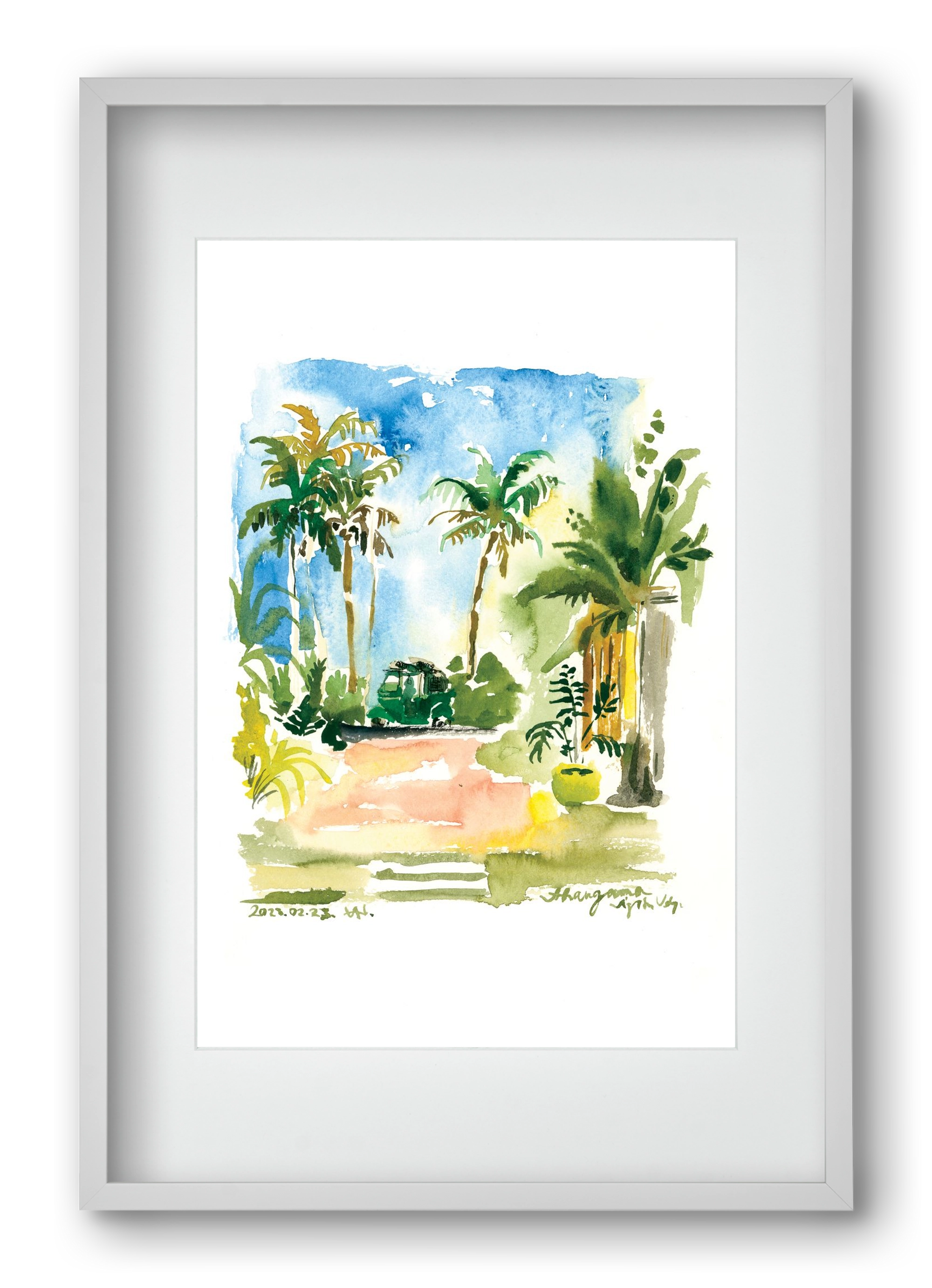 AHANGAMA tuktuk, Sri Lanka - 2023.02.23., 40x60 cm (30x45 cm), Fehér keret, paszpartuval