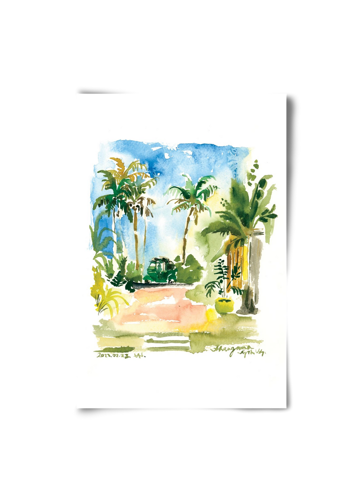 AHANGAMA tuktuk, Sri Lanka - 2023.02.23., 20x30 cm, Keret nélkül