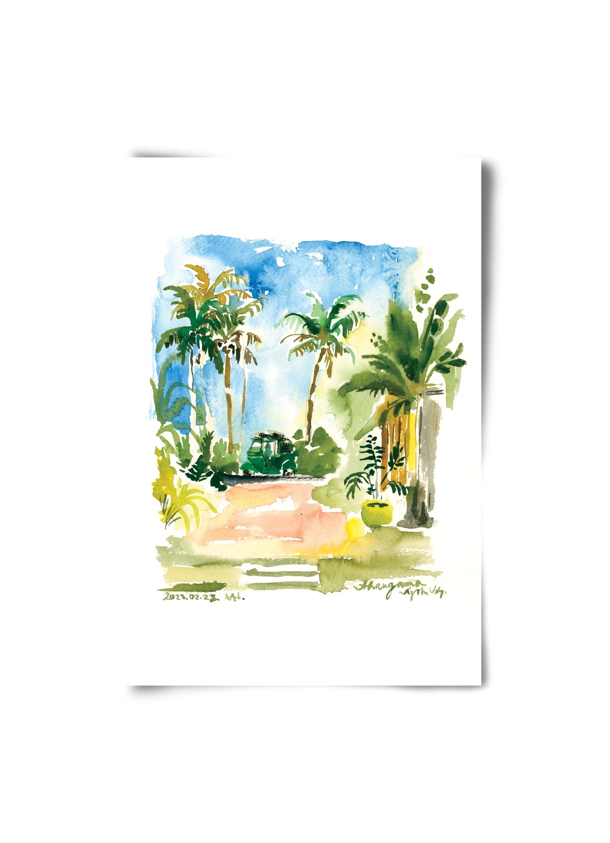 AHANGAMA tuktuk, Sri Lanka - 2023.02.23., 20x30 cm, Keret nélkül