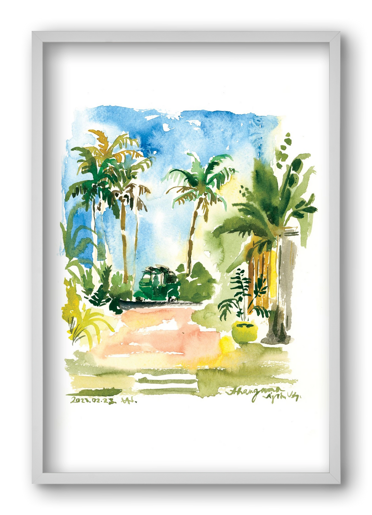 AHANGAMA tuktuk, Sri Lanka - 2023.02.23., 40x60 cm (40x60 cm), Fehér keret