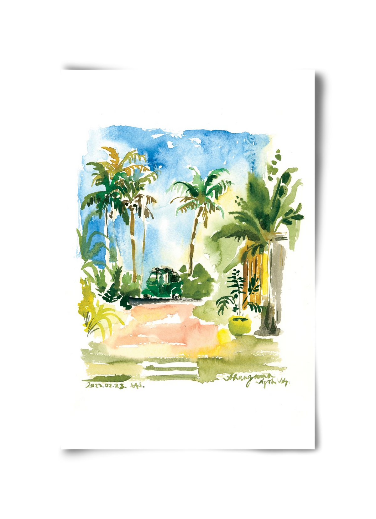 AHANGAMA tuktuk, Sri Lanka - 2023.02.23., 30x45 cm, Keret nélkül