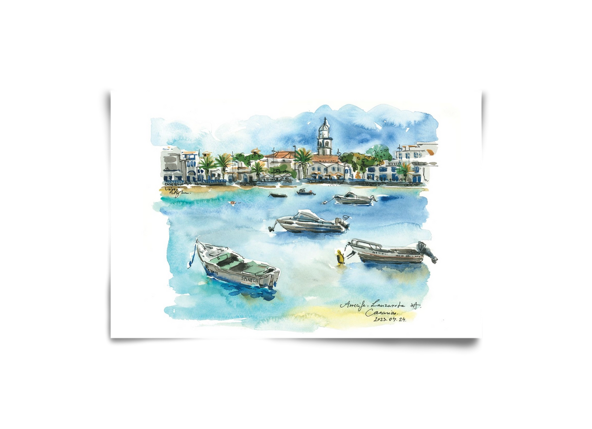 ARRECIFE, Lanzarote, Canary Island - 2023.04.24., 30x20 cm, Keret nélkül